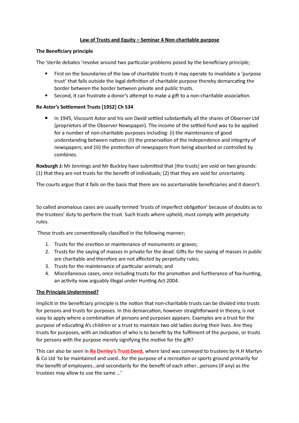 law-of-trusts-and-equity-seminar-4-notes-law-of-trusts-and-equity