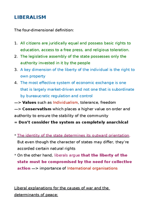 IR theory week 1 notes - International relations theory Week 1 ...