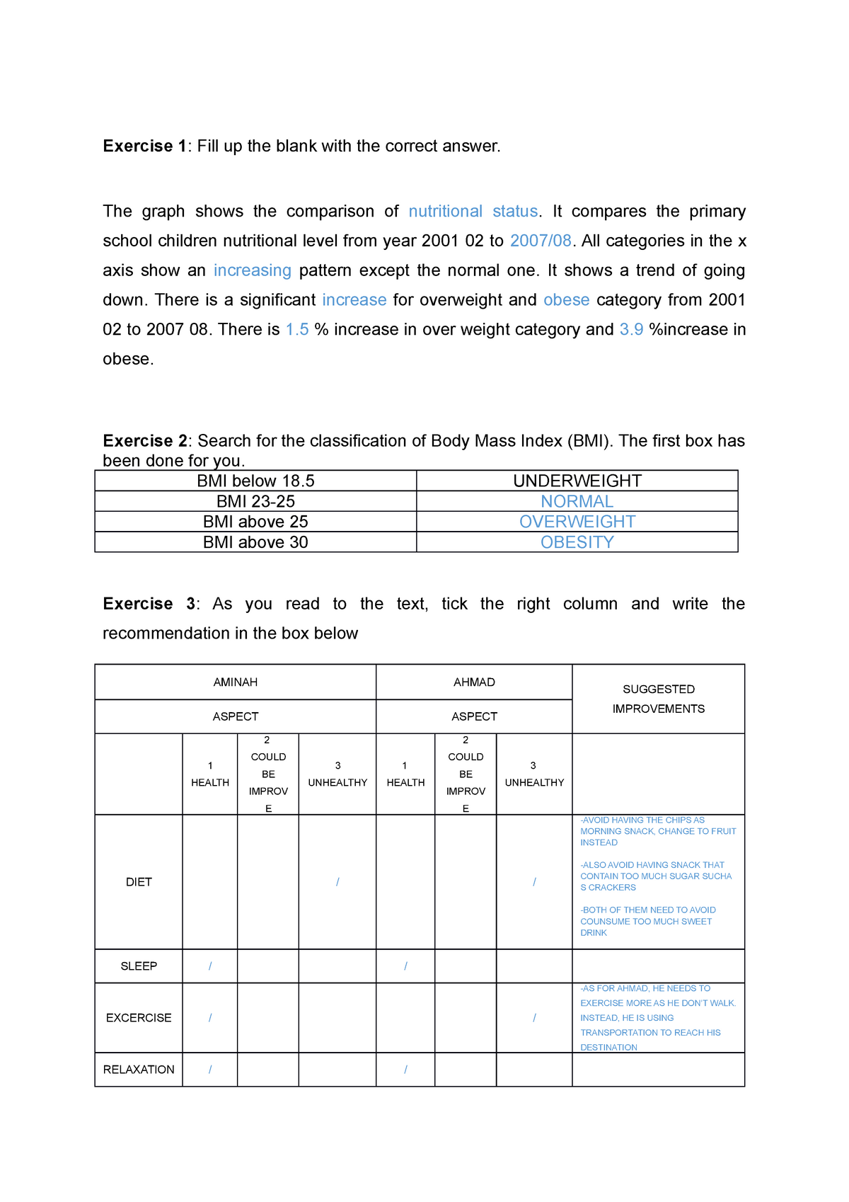 simple english assignment