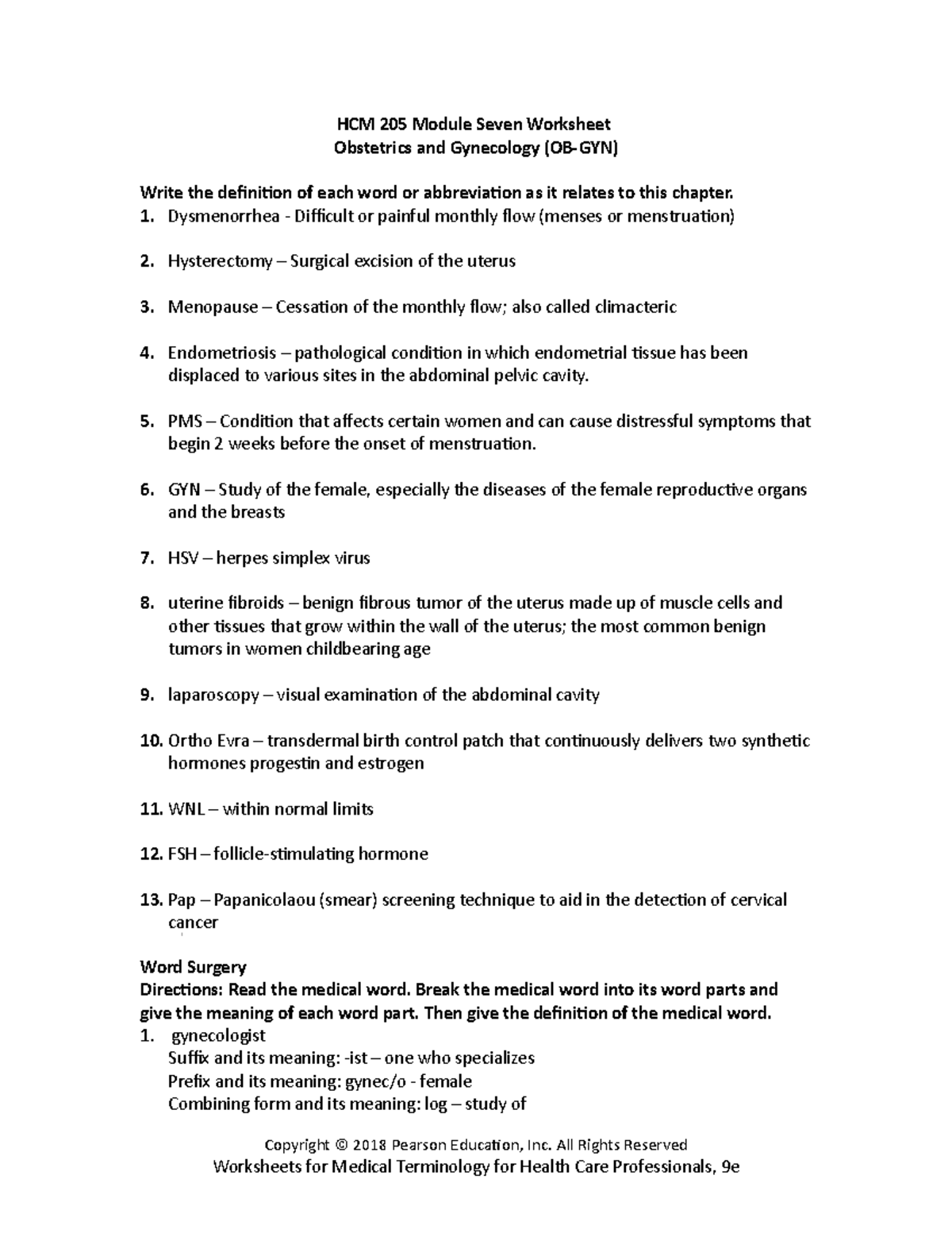 HCM 205 Module Seven Worksheet - HCM 205 Module Seven Worksheet ...