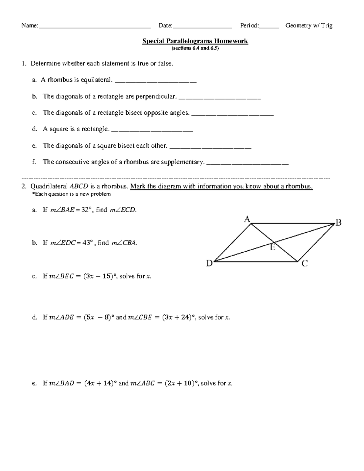 5 6.4-6.5 HW - daily lesson log - Name ...