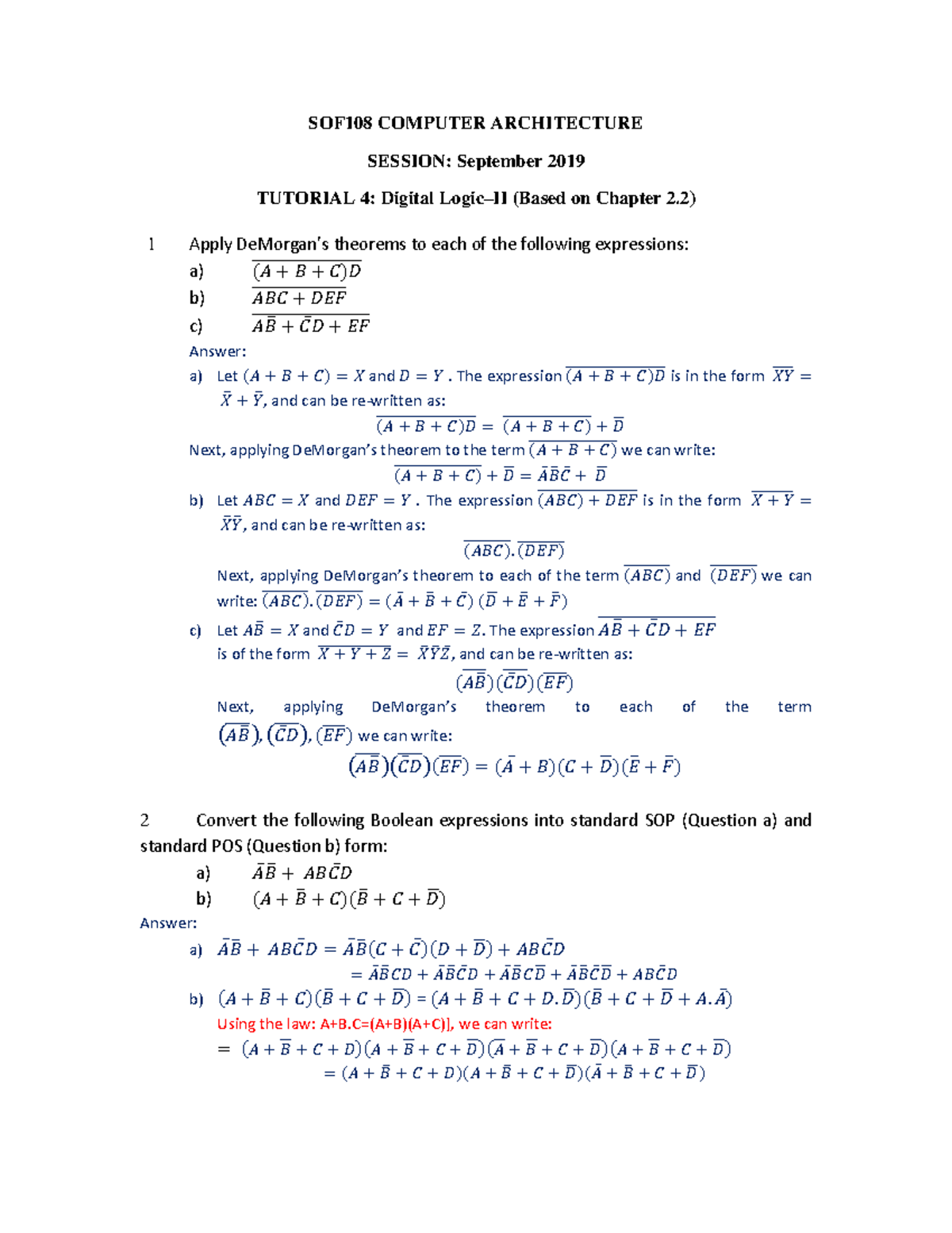 Contoh Soalan Exam Computer Architecture