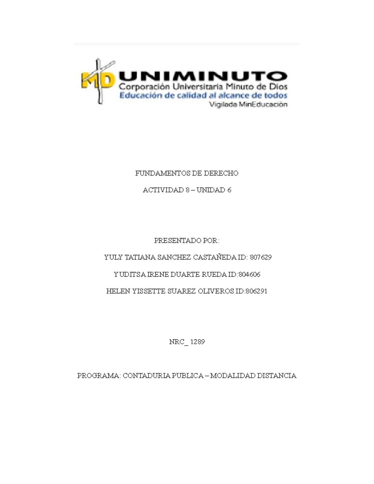 3 Taller Obligaciones - Fundamentos DE Derecho - FUNDAMENTOS DE DERECHO ...