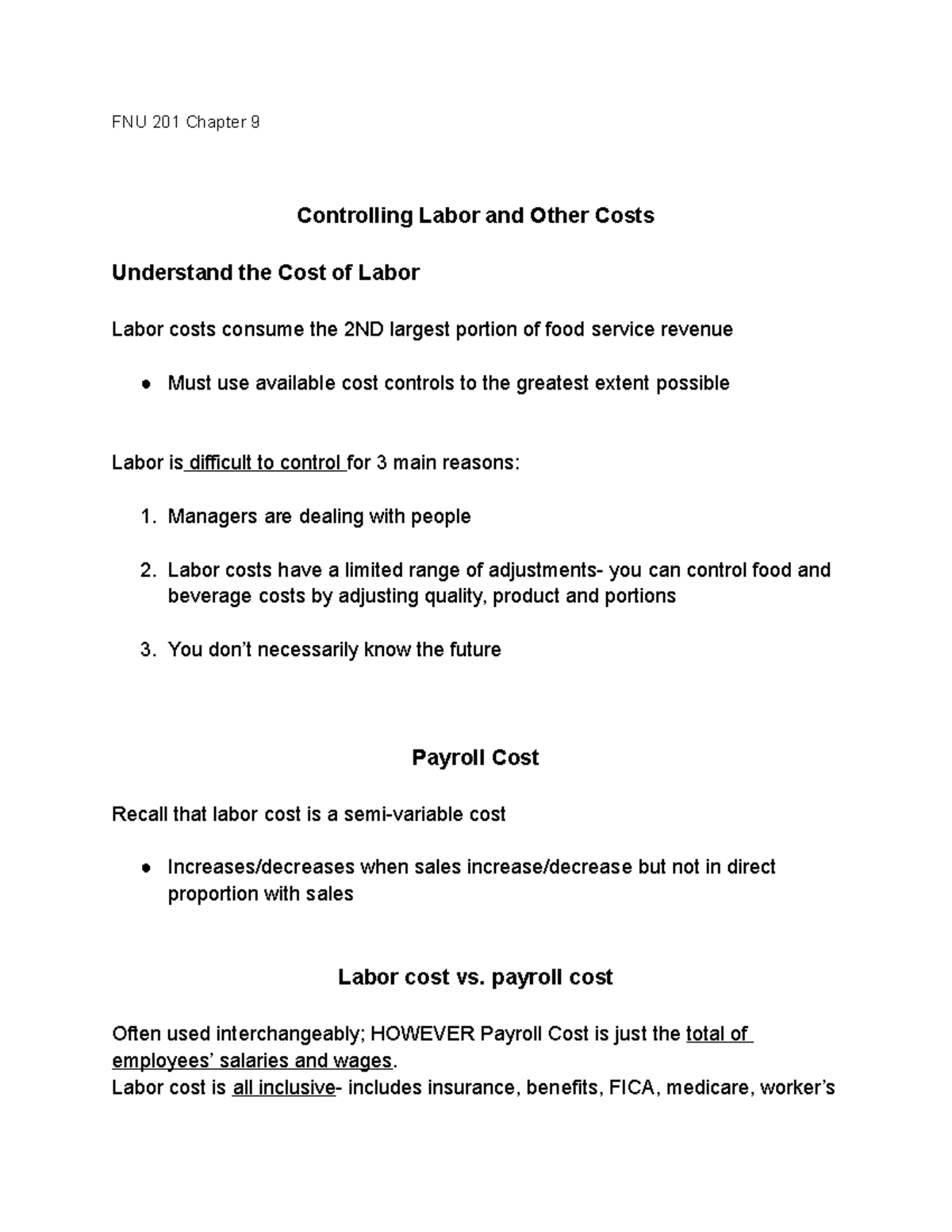 fnu-201-chapter-9-fnu-201-chapter-9-controlling-labor-and-other-costs