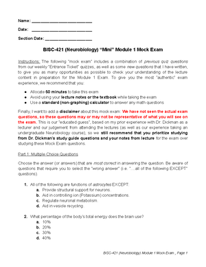 Final Study Guide 2021 Answer Key - BISC 407: STUDY GUIDE MODULE 2 ...