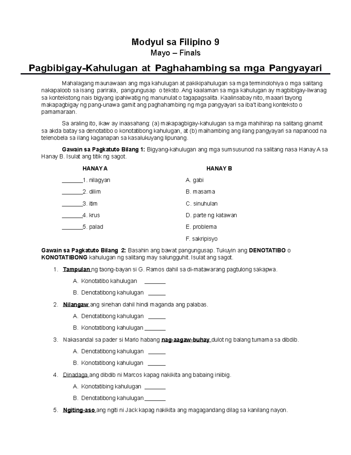 Modyul Sa Filipino 9 - 27554454%2C27554470%2C27554474%2C27554461 ...