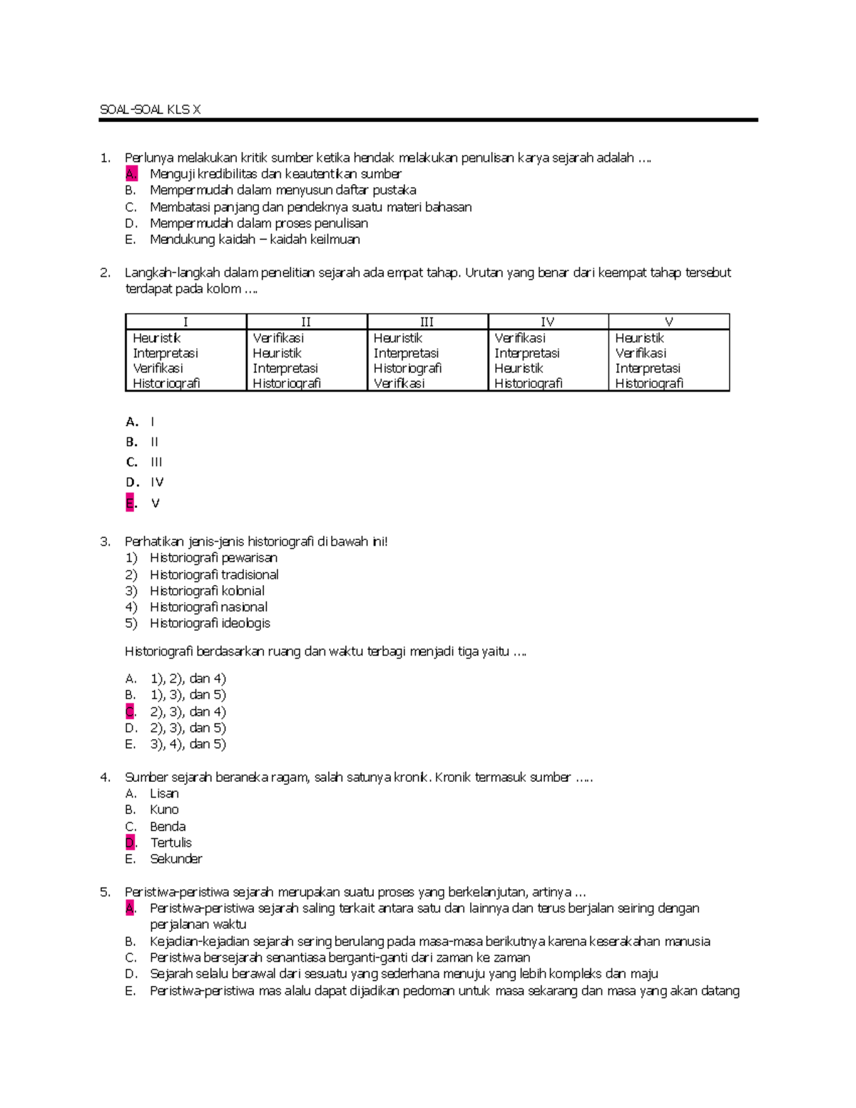 soal essay sejarah kelas x kurikulum merdeka