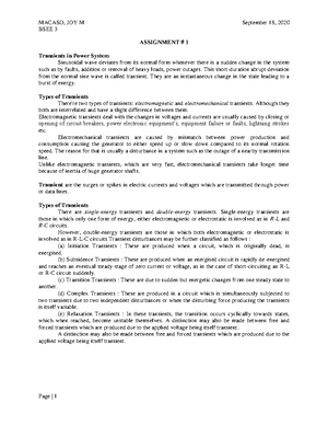 ACT 1 BEE - ACTIVITY - Electrical Engineering - PangSU - Studocu