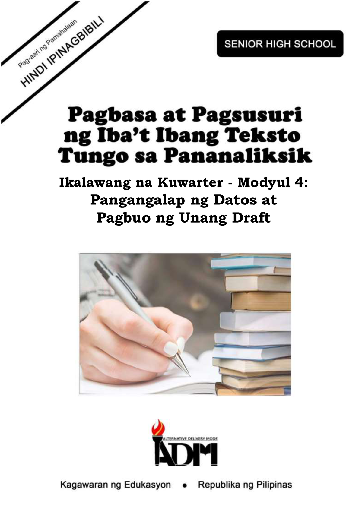 Pagbasa At Pagsusuri Ng Ibat Ibang Teksto Tungo Sa Pananaliksik W W4 Q2