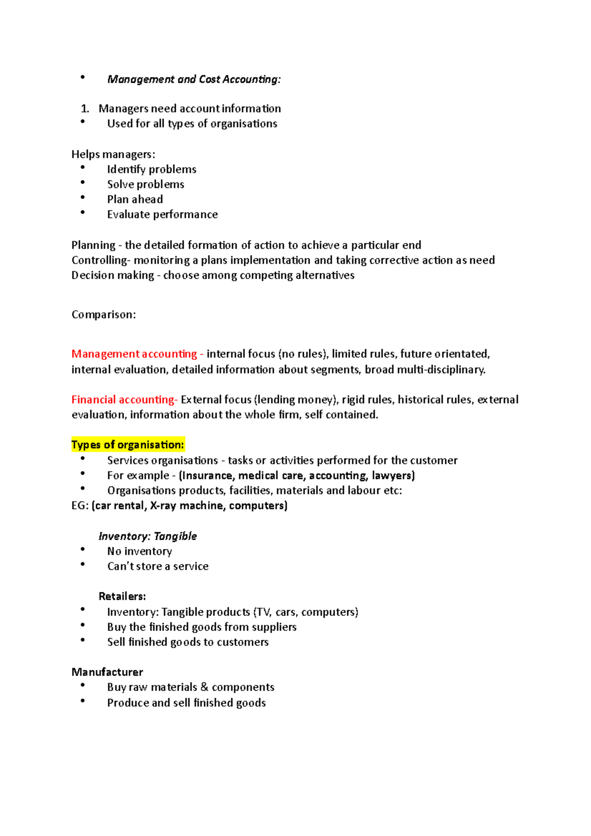 Management and Cost Accounting - Management and Cost Accounting: - Studocu