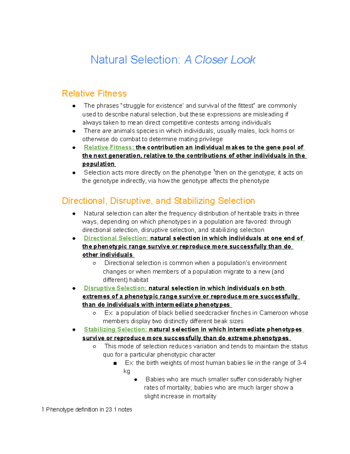 23.4 Natural Selection is the Only Mechanism that Consistently Causes ...