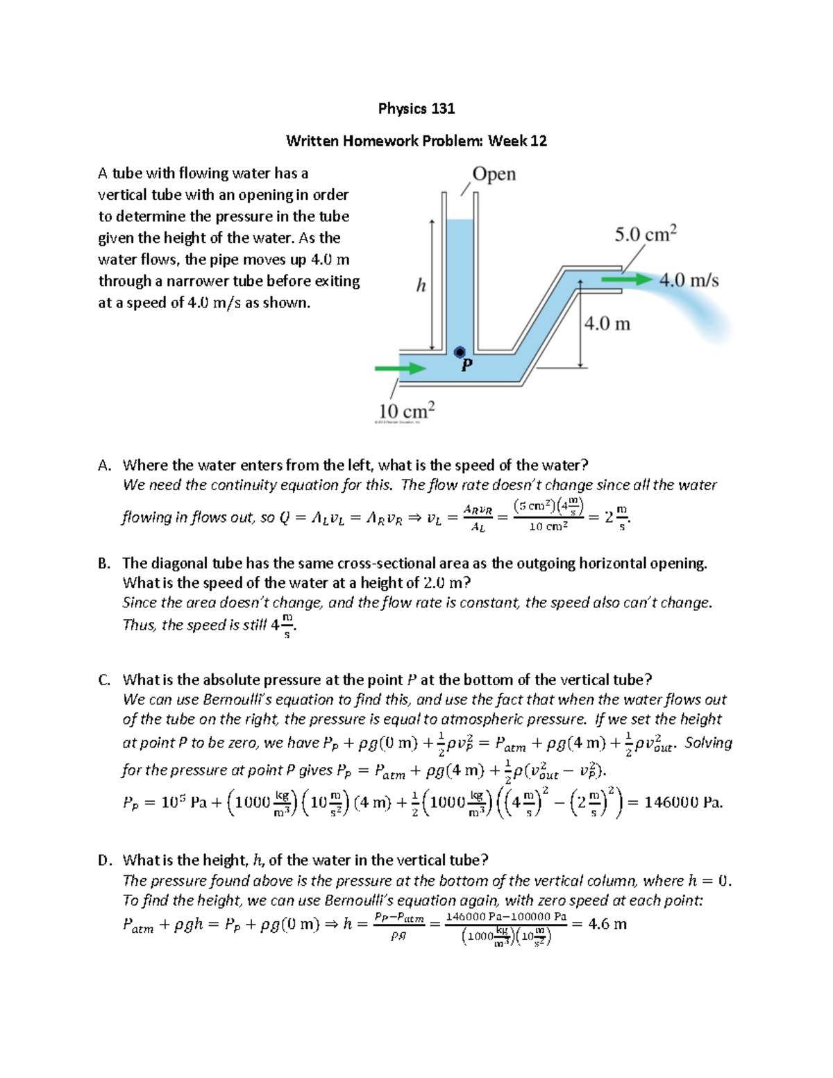 Fluids Problems Written - Warning: TT: undefined function: 32 Physics ...
