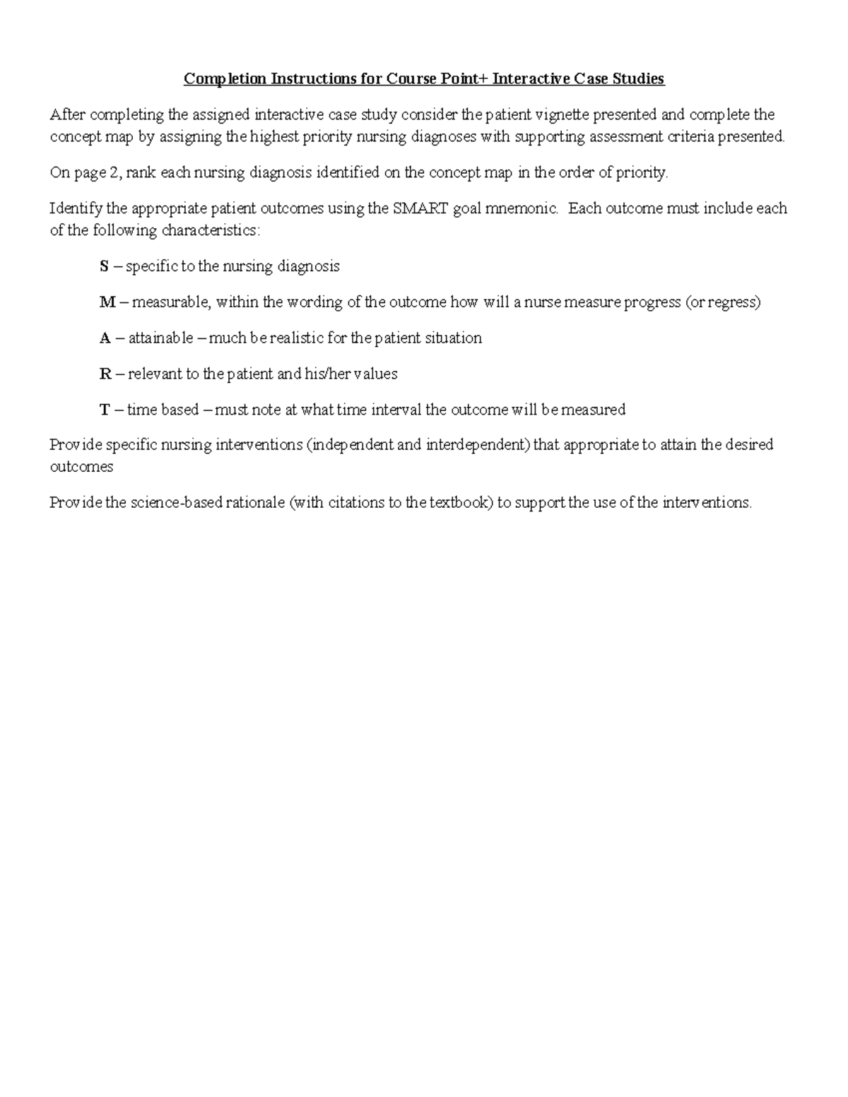 Concept Map With Nursing Notes Documentations of Mary Jones ...