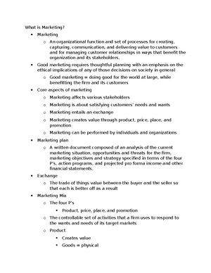 Dhruv & Grewal Marketing Chapter 2 Notes - What is a Marketing Strategy ...