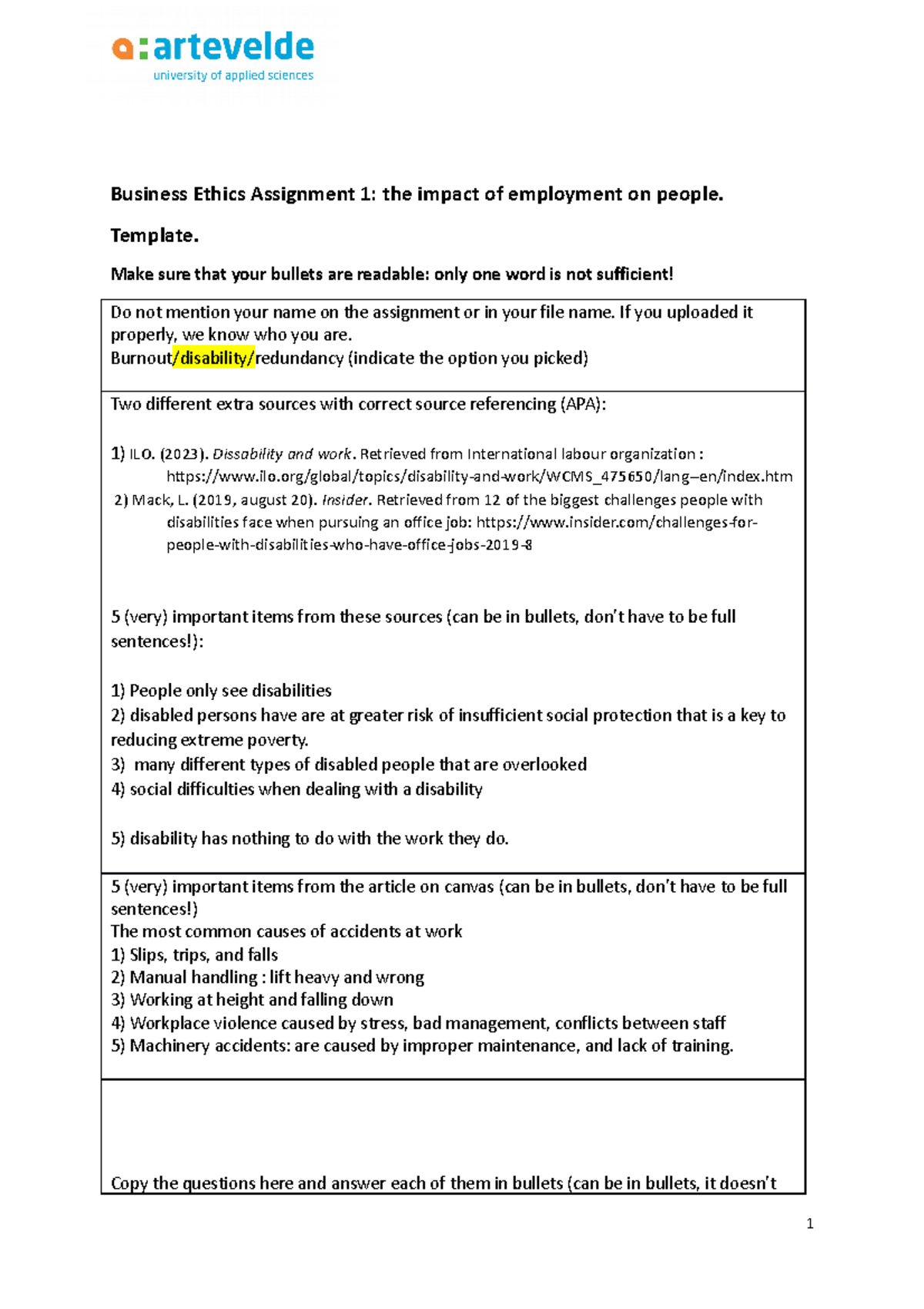 Assigment 1 business ethics - Business Ethics Assignment 1: the impact ...