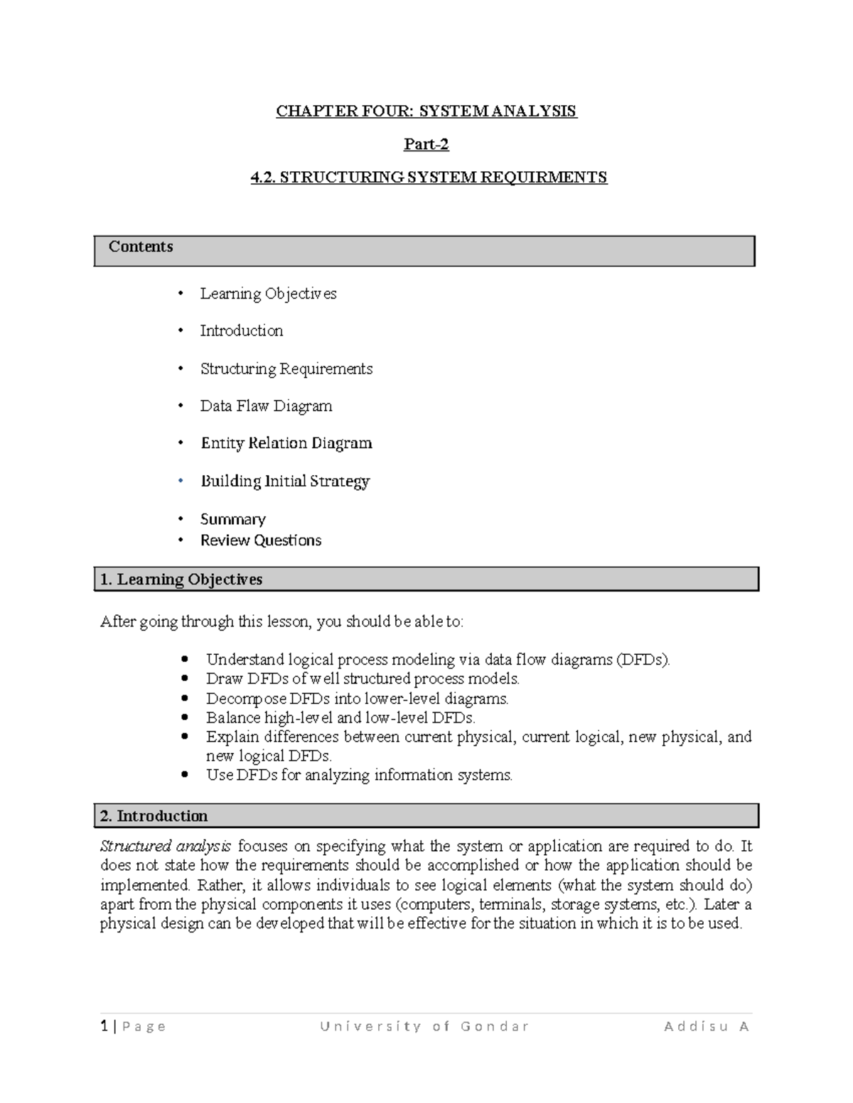 Chapter FOUR - Syatem - CHAPTER FOUR: SYSTEM ANALYSIS Part- 4 ...
