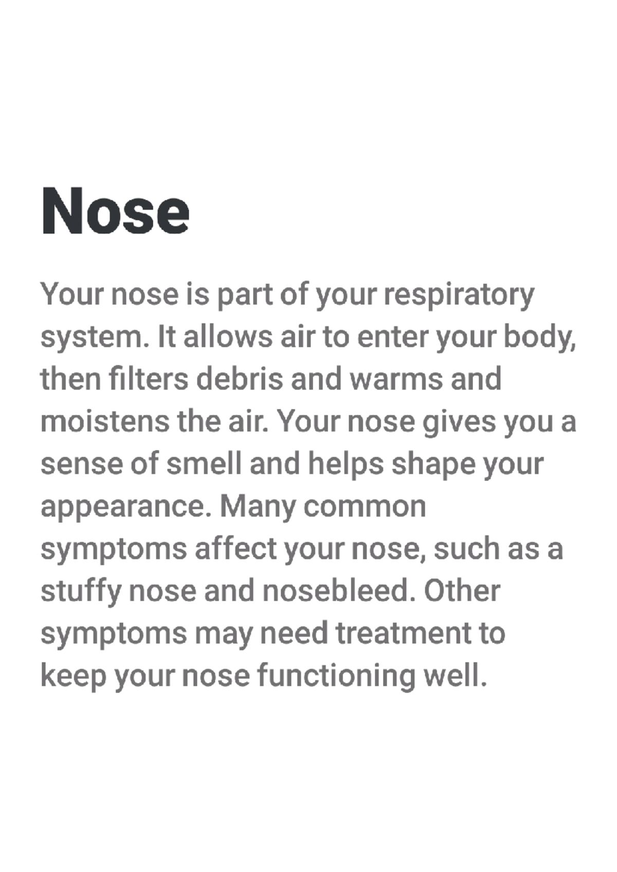 Anatomy of nose - It's lecture notes.detailed notes of nose.definition ...