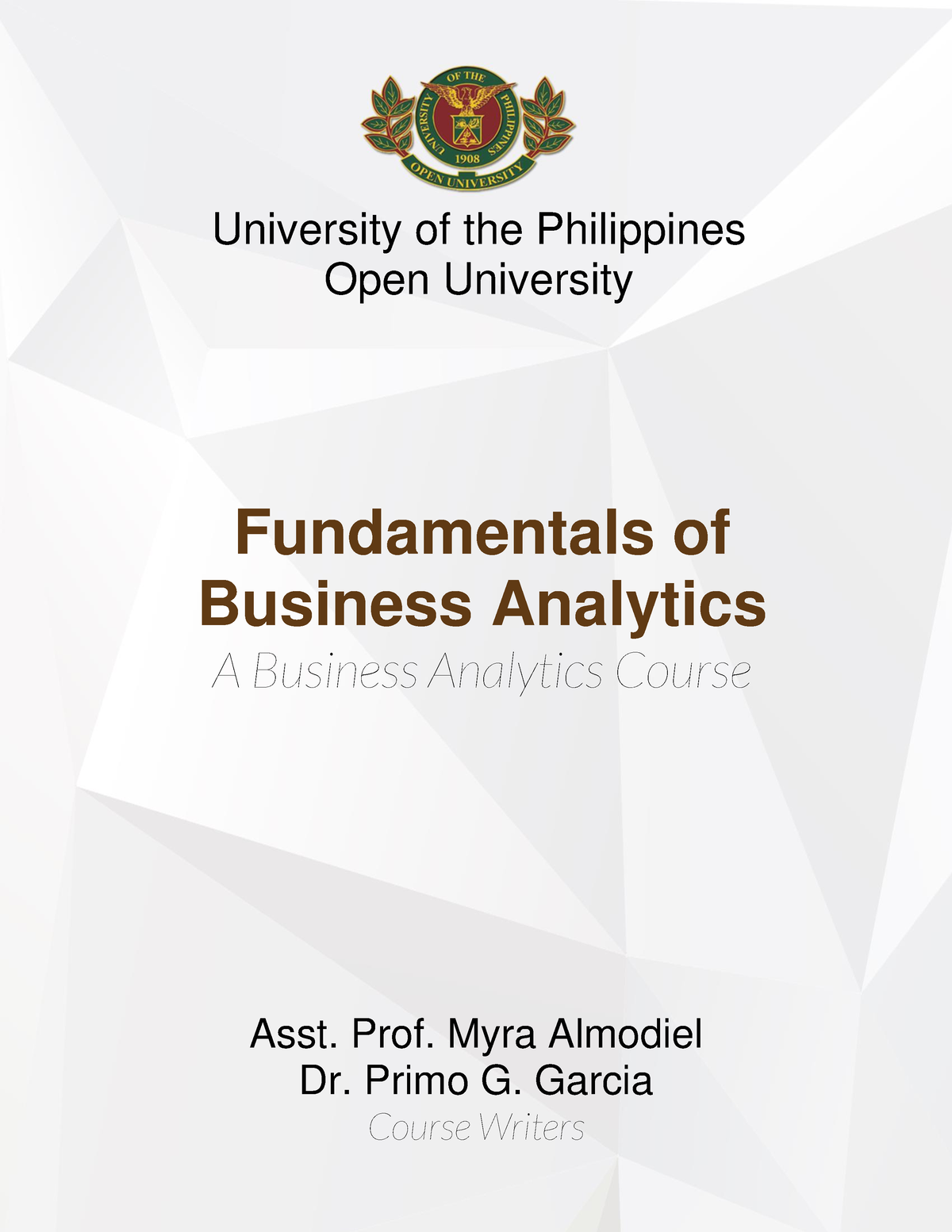 Bafbana-Final Jul-182019 - Fundamentals Of Business Analytics A ...