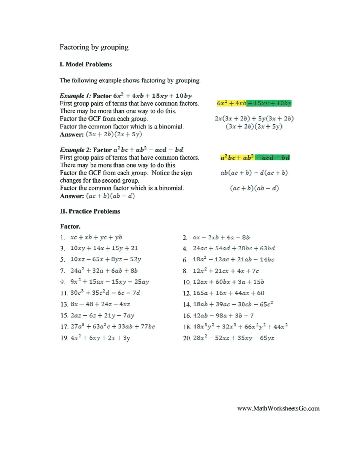 factoring-by-grouping-notes-factoring-by-grouping-i-model-problems