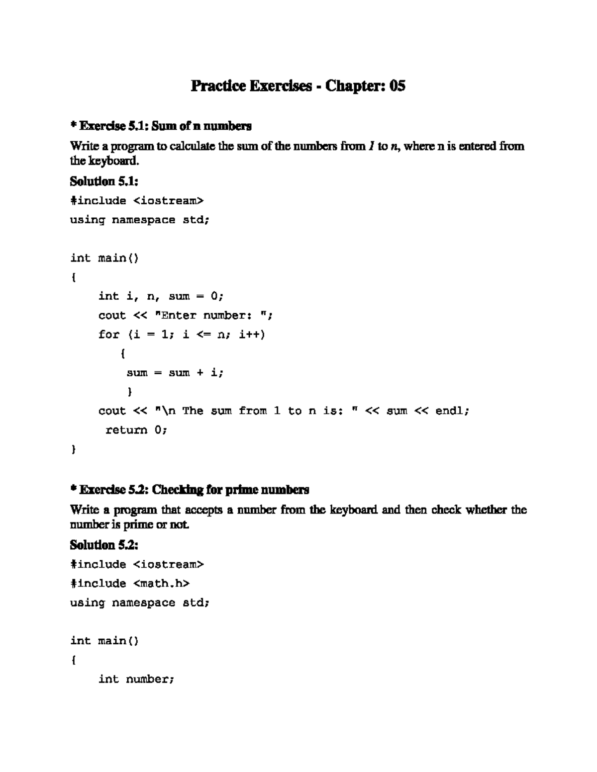 Chapter 5 Practice Exercises Cpp Anti Copy - 99377hhd7732 - Studocu