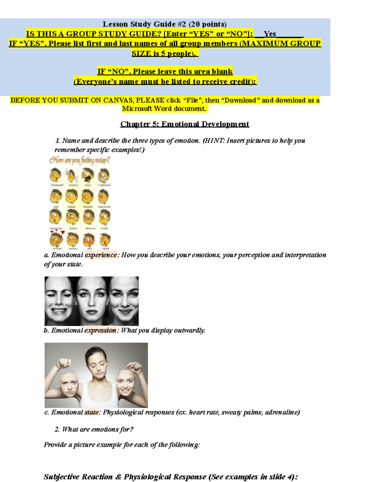 Copy of CADV 352 Study Guide #2 - Whole - Lesson Study Guide #2 (20 ...