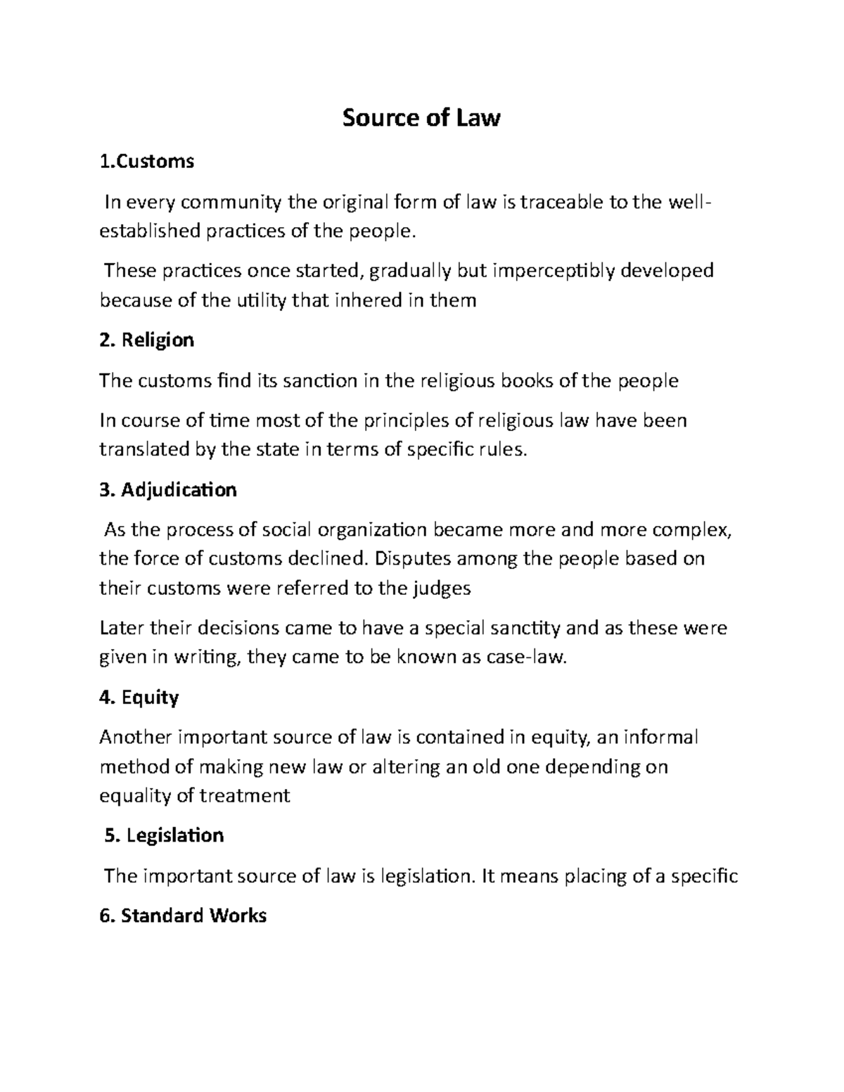 Source of Law . - Source of Law 1 In every community the original form ...