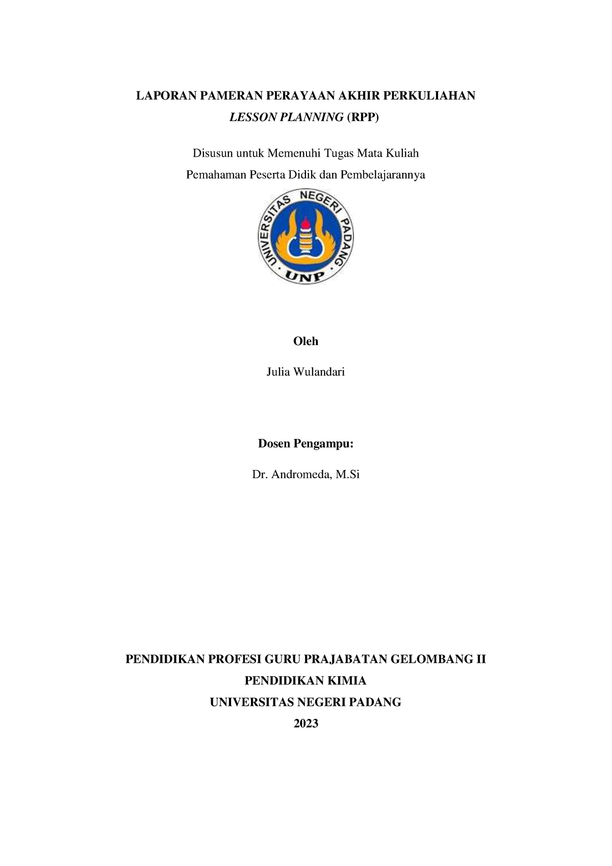 Laporan Revisi Perayaan Pameran Pelaksanaan Pembelajaran - LAPORAN ...