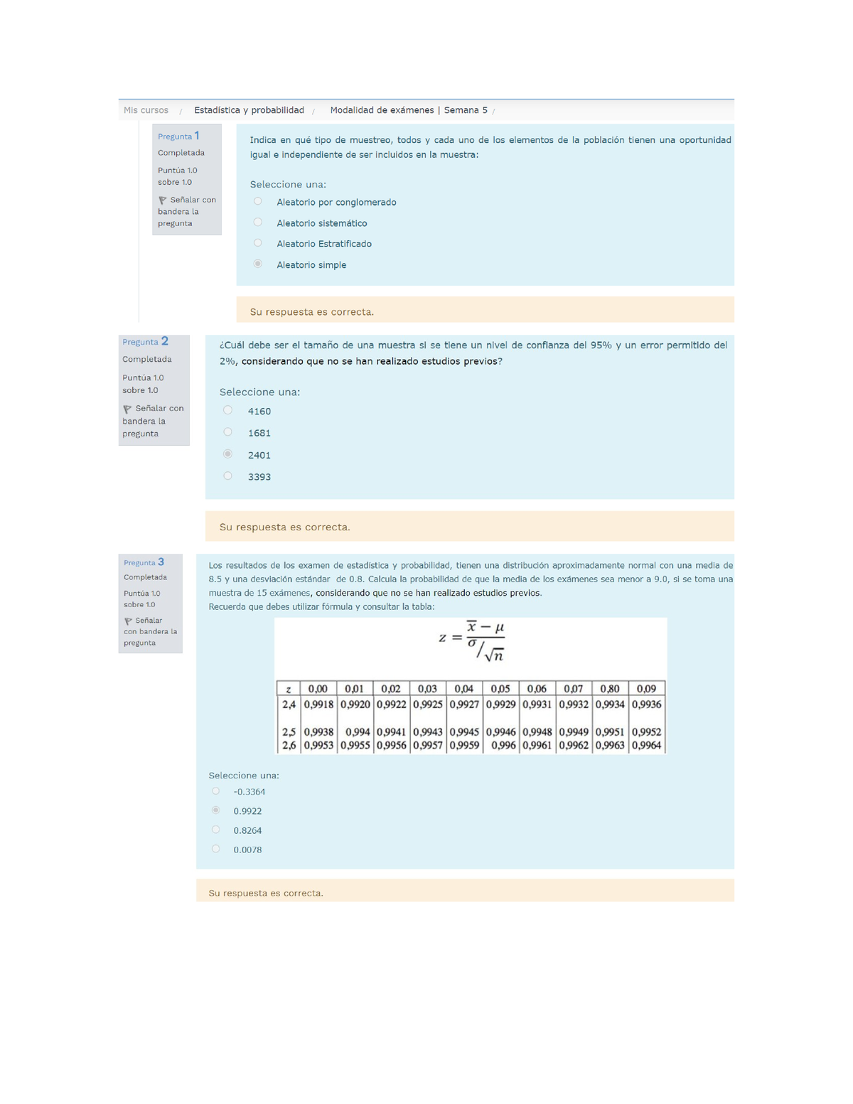 Estadística Y Probabilidad Modalidad De Examen Semana 5 - Estadística Y ...