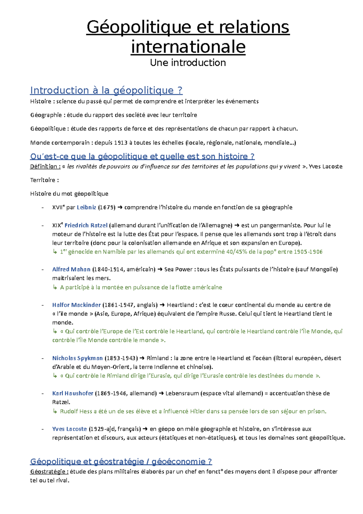 exemple introduction dissertation geopolitique