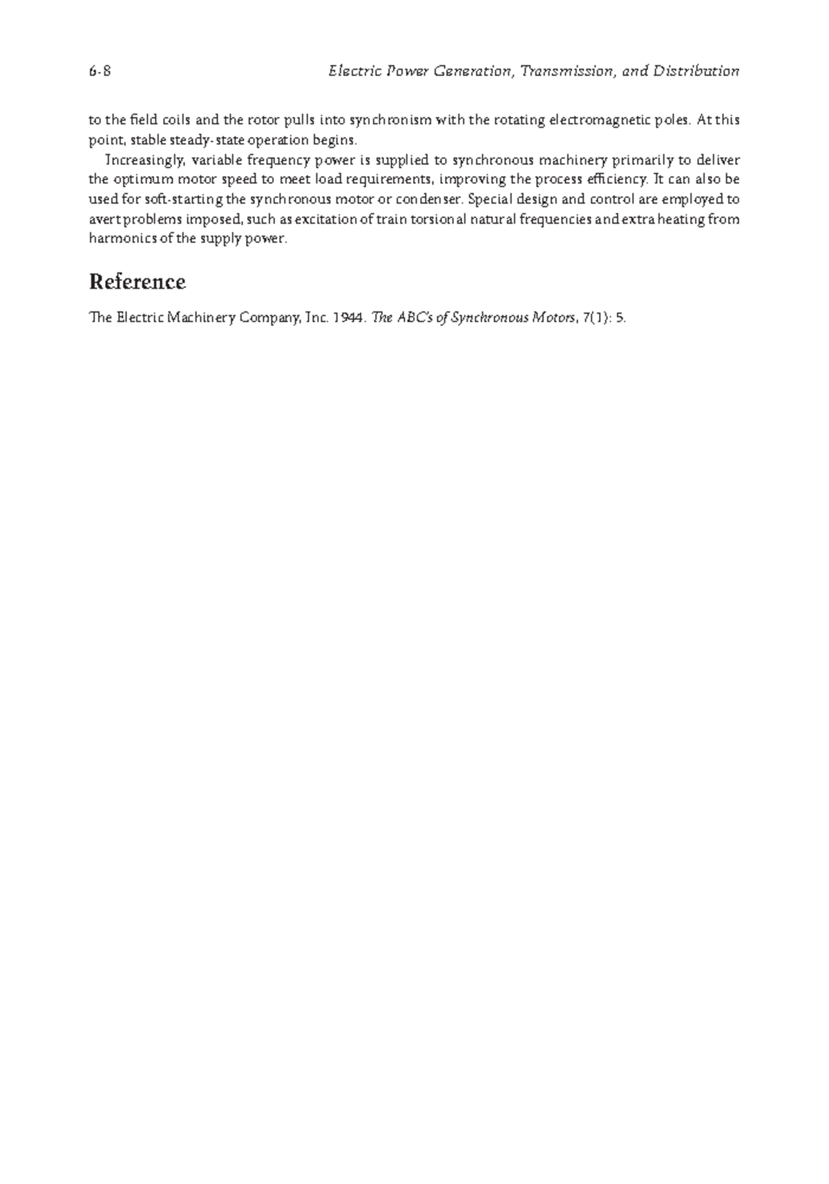 Electric Power Generation, Transmission, and Distribution - At this ...
