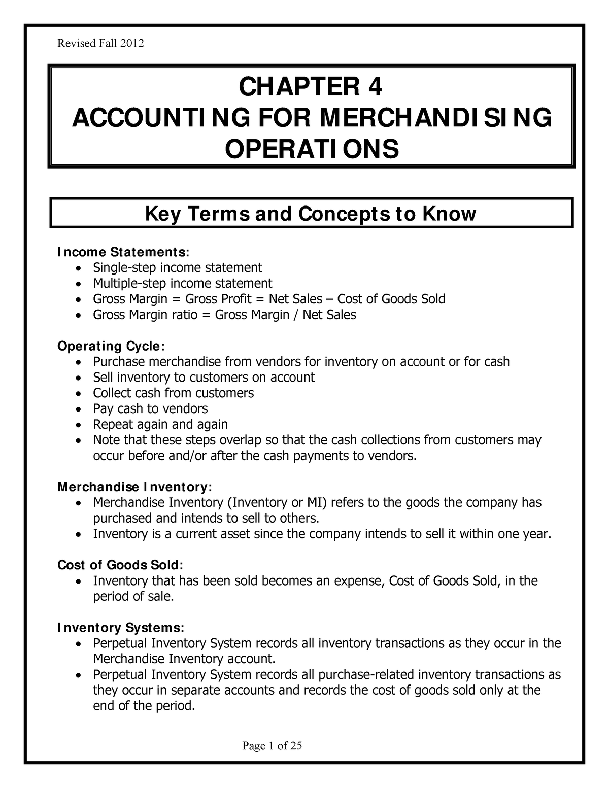 accounting 101 chapter 4 homework