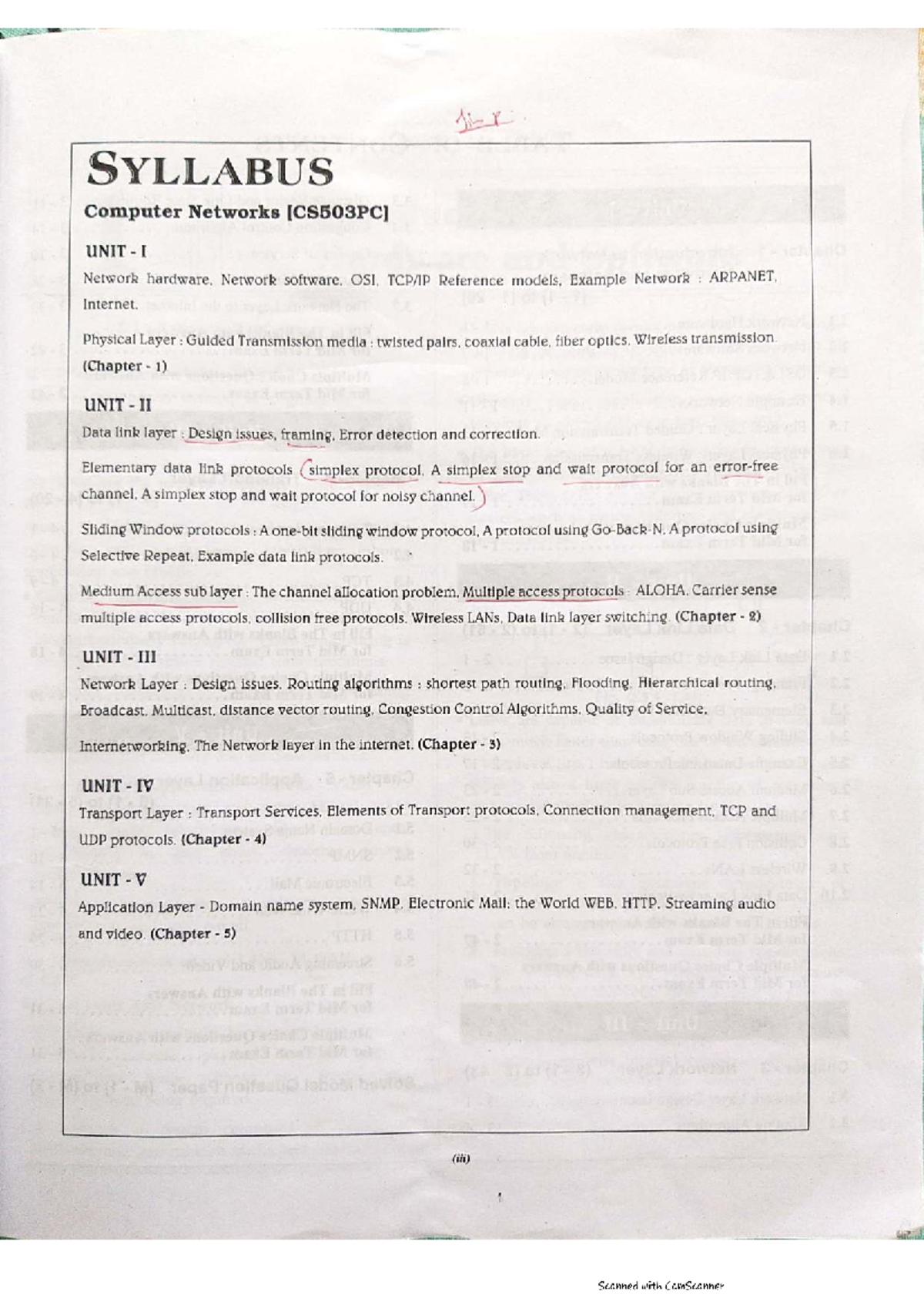 Cn-decode - Cn decode - Lipp SYLLABUS Computer Networks UNIT I Network ...