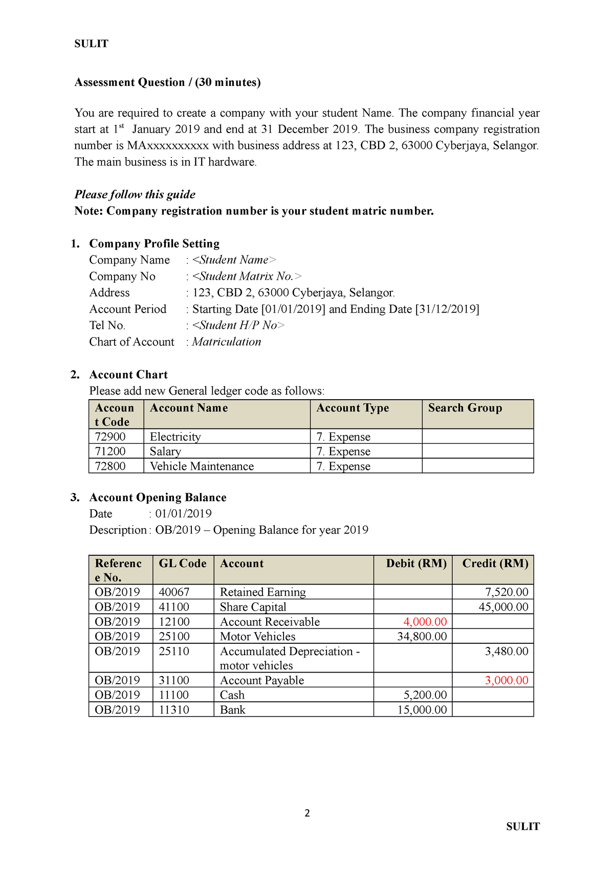 Soalan 2 2019 20 - Practice - Assessment Question / (30 Minutes) You ...