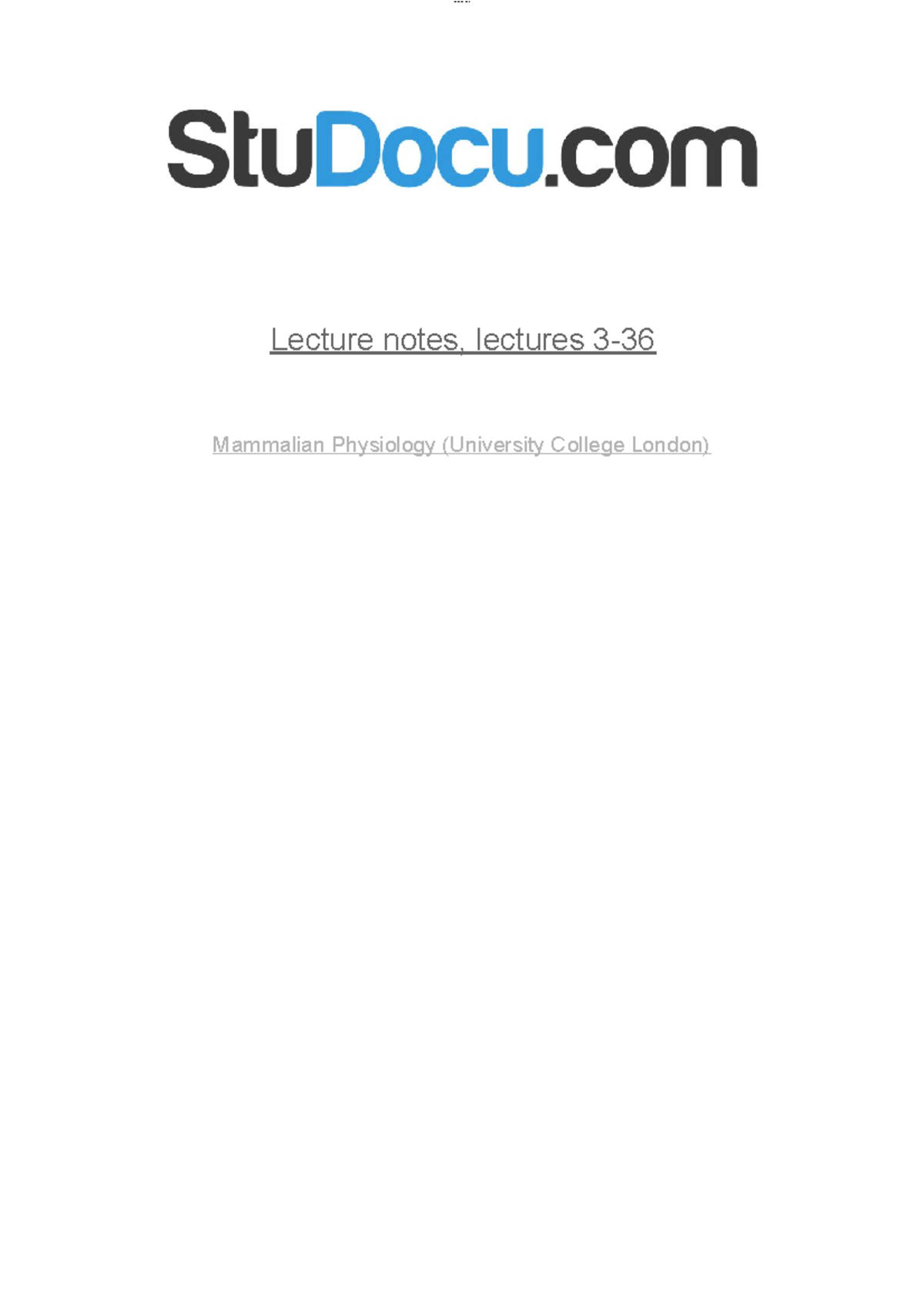 Lecture notes lectures 3 36 - lOMoARcPSD| Lecture notes, lectures 3 ...