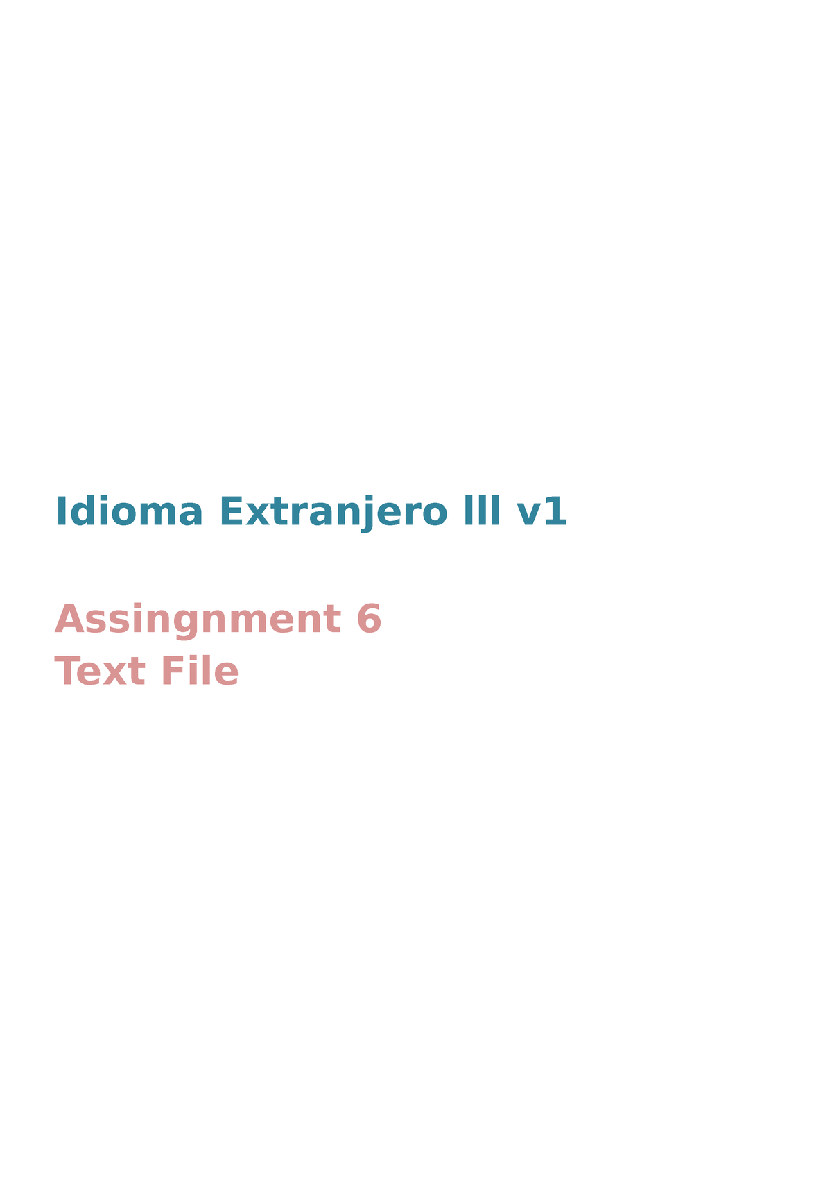 assignment 6 text idioma extranjero ii v2