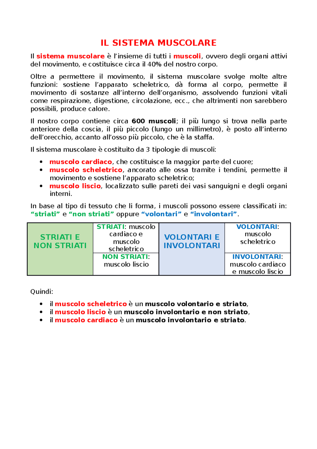 La Contrazione Muscolare - IL SISTEMA MUSCOLARE Il Sistema Muscolare è ...