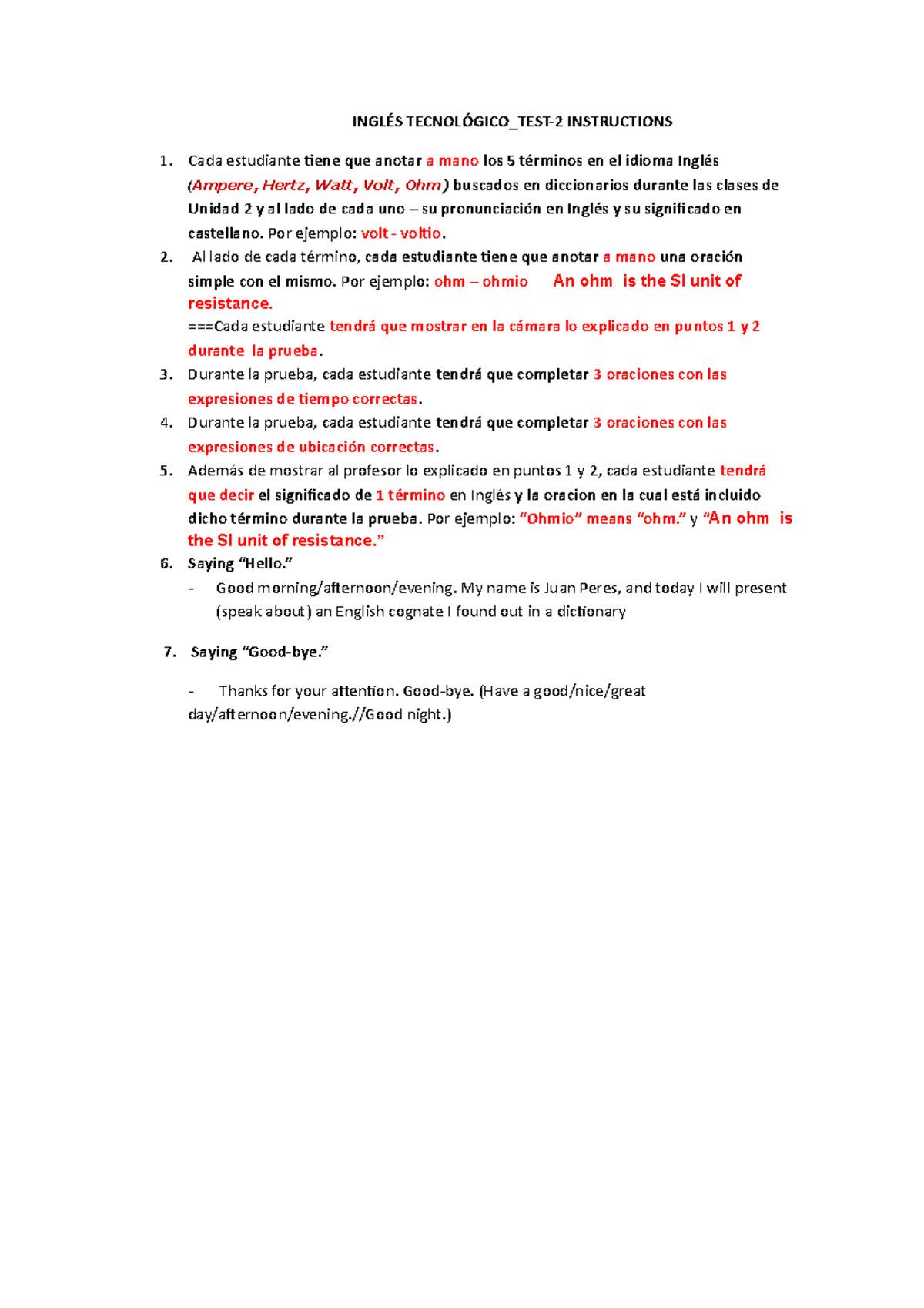 Inglés Tecnológico TEST-2 Instructions - INGLÉS TECNOLÓGICO_TEST-2 ...