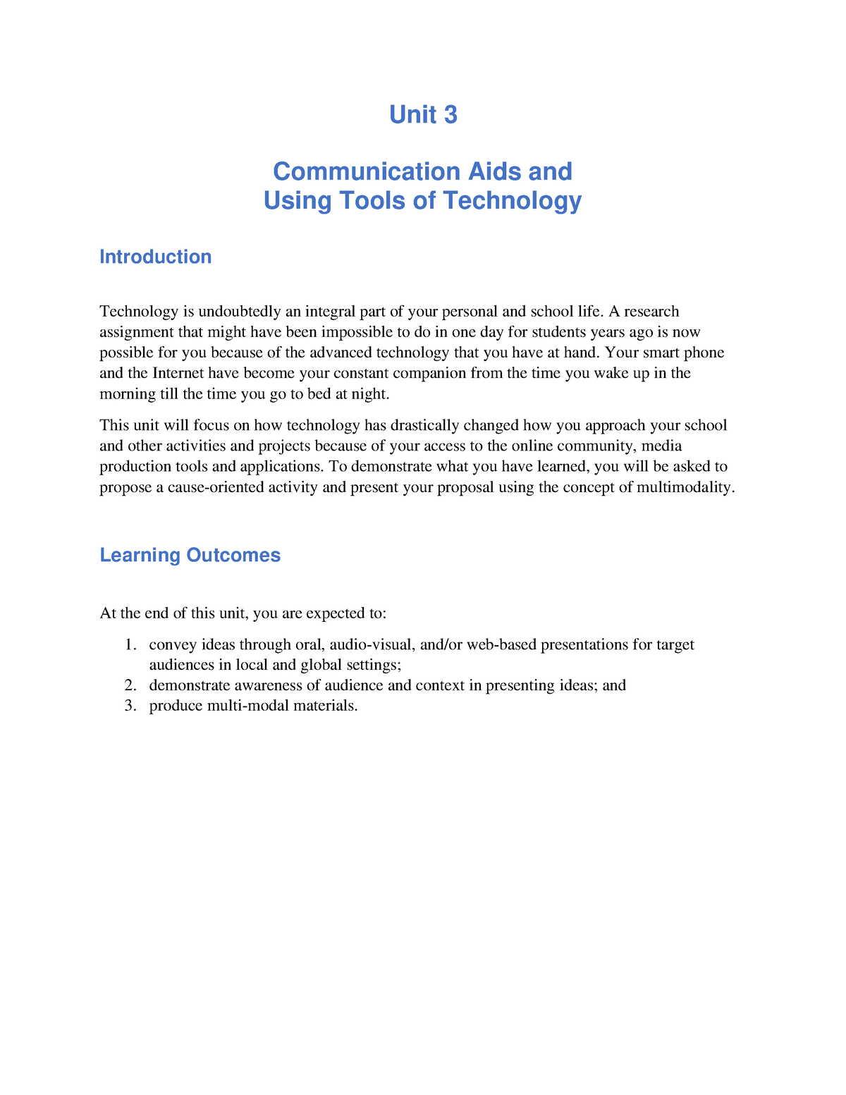 communication aids essay