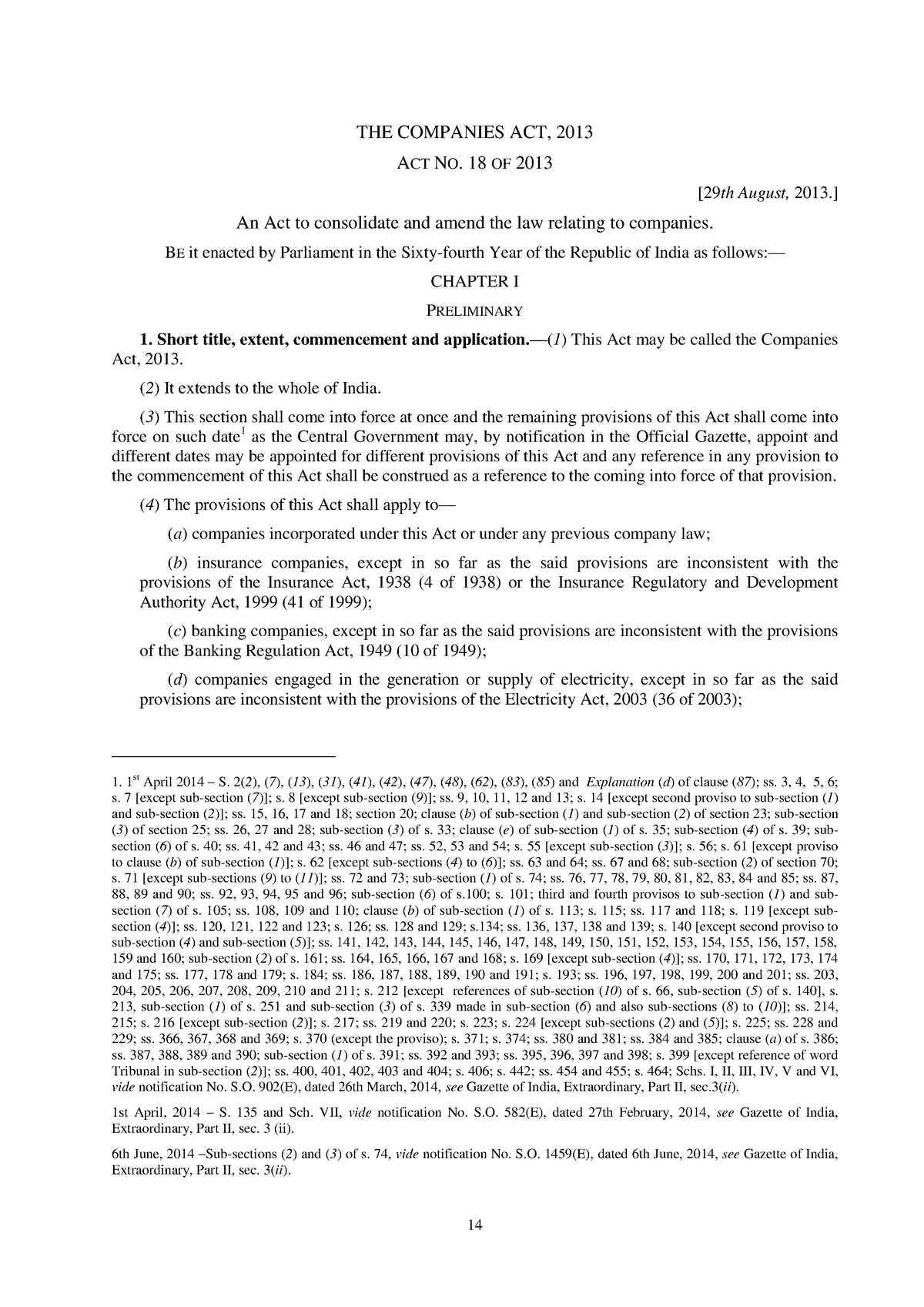 companies-act-2013-014-035-the-companies-act-2013-act-no-18-of