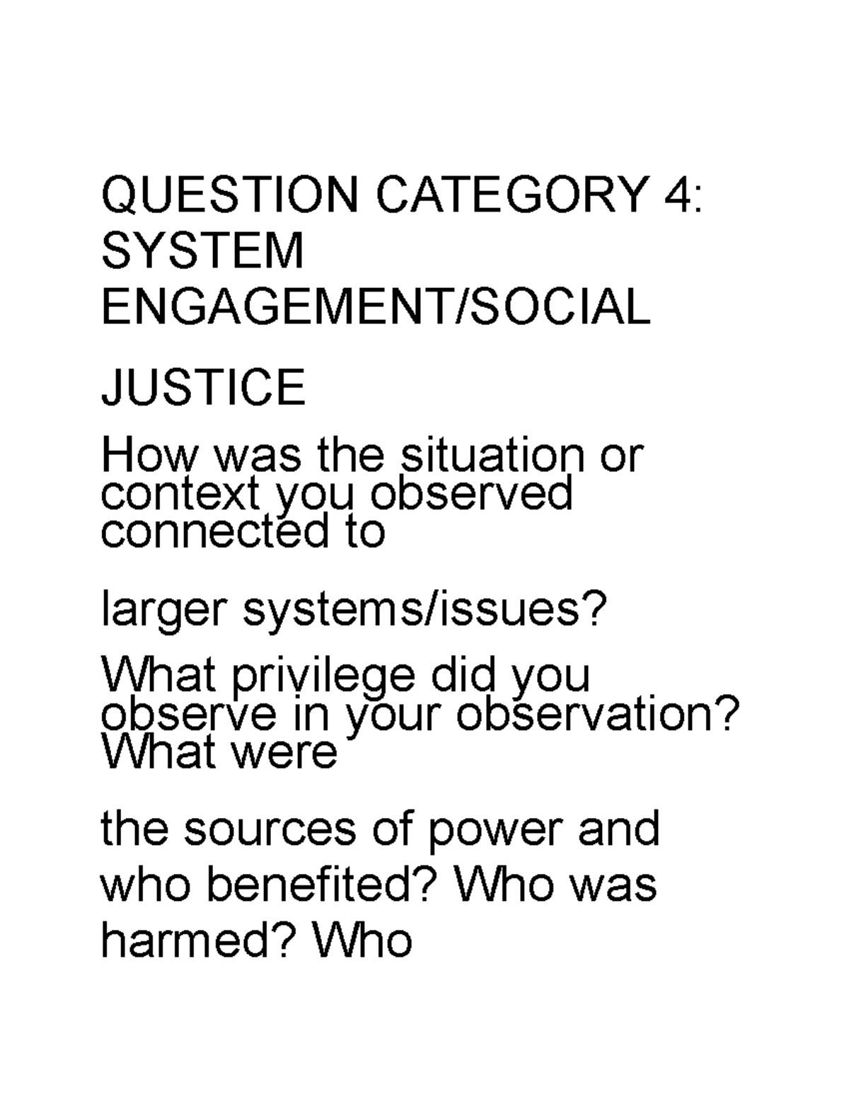 Health 101 quest - notes for hlth 101 - QUESTION CATEGORY 4: SYSTEM ...