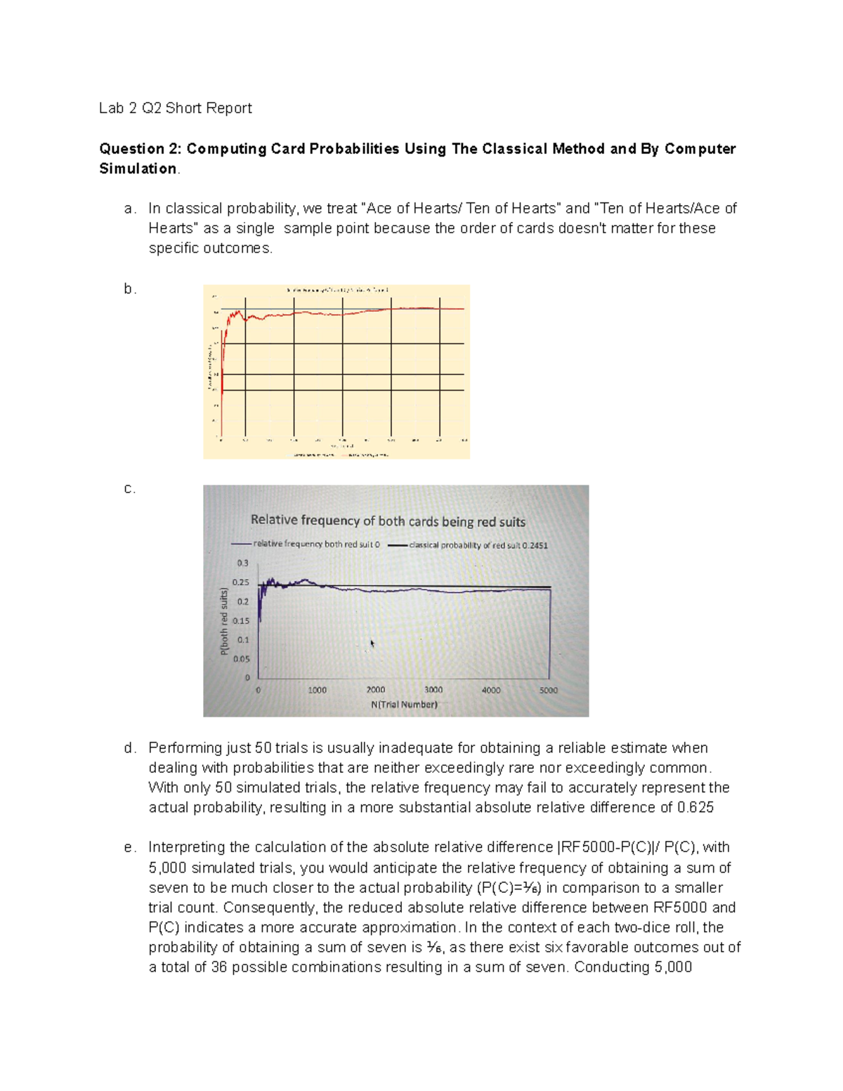 Lab 2 Q2 Short Report Lab 2 Q2 Short Report Question 2 Computing