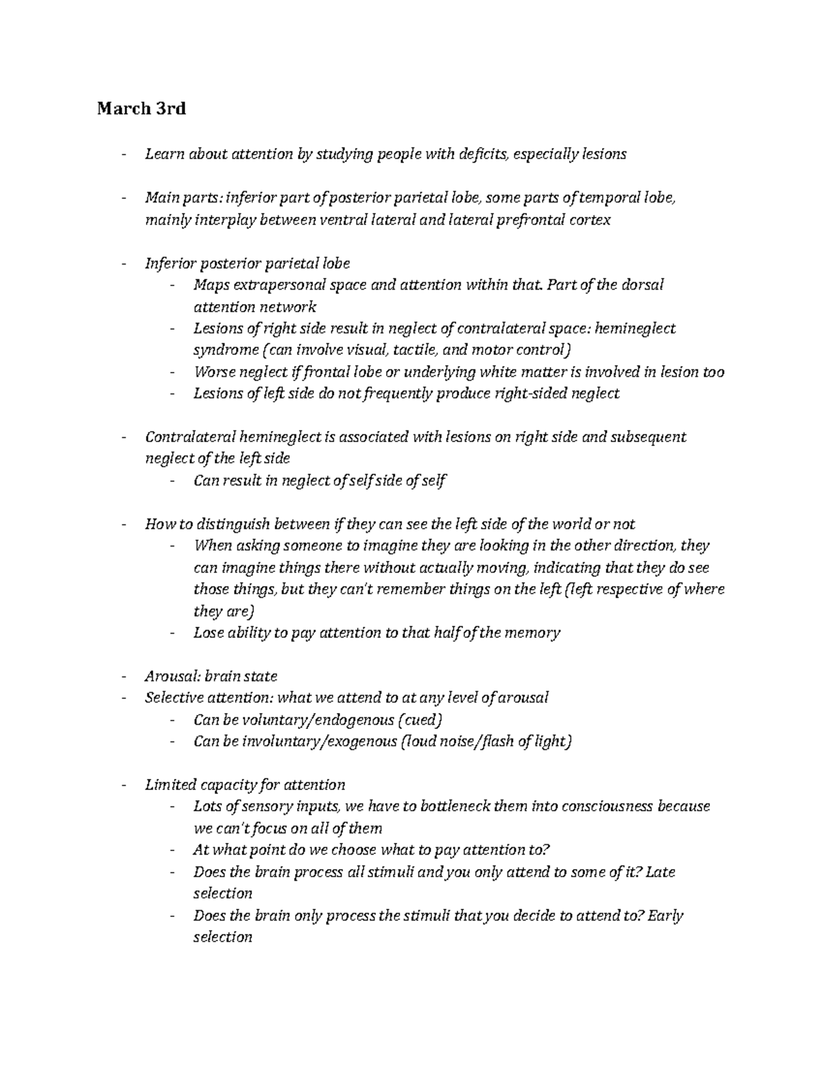 Class 14 - Lecture notes 14 - March 3rd Learn about attention by ...