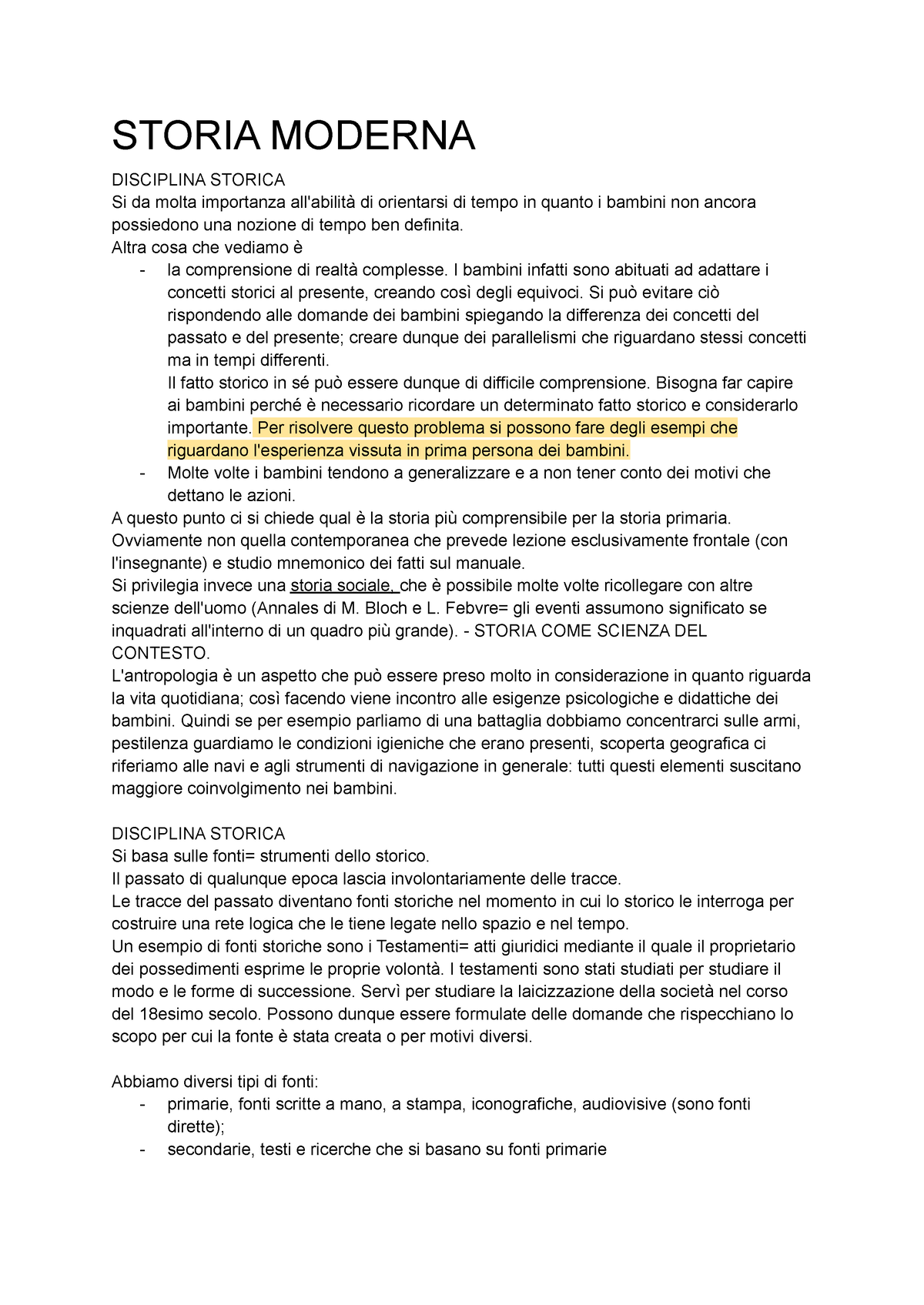 Appunti Lezioni Di Storia Moderna 2020/2021 - STORIA MODERNA DISCIPLINA ...