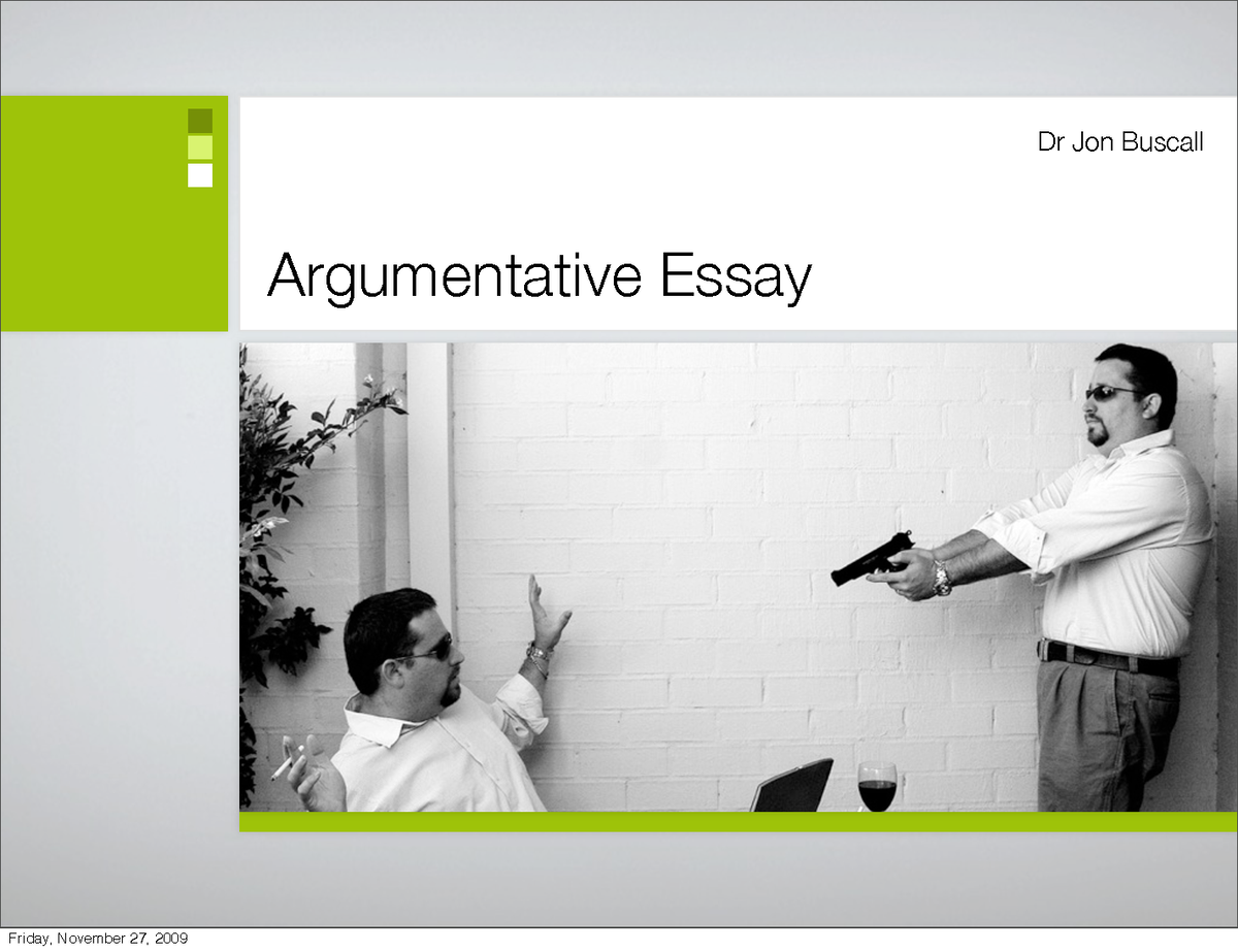 argumentative essay slide show