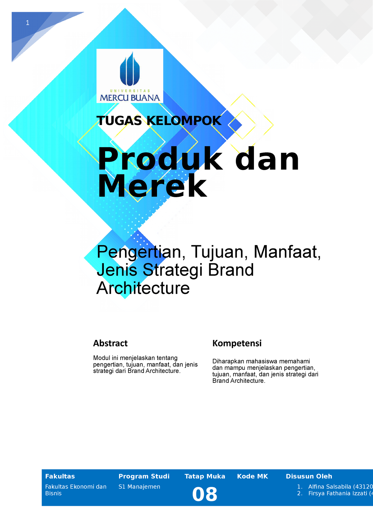 Konsep Brand Architecture - 1 TUGAS KELOMPOK Produk Dan Merek ...