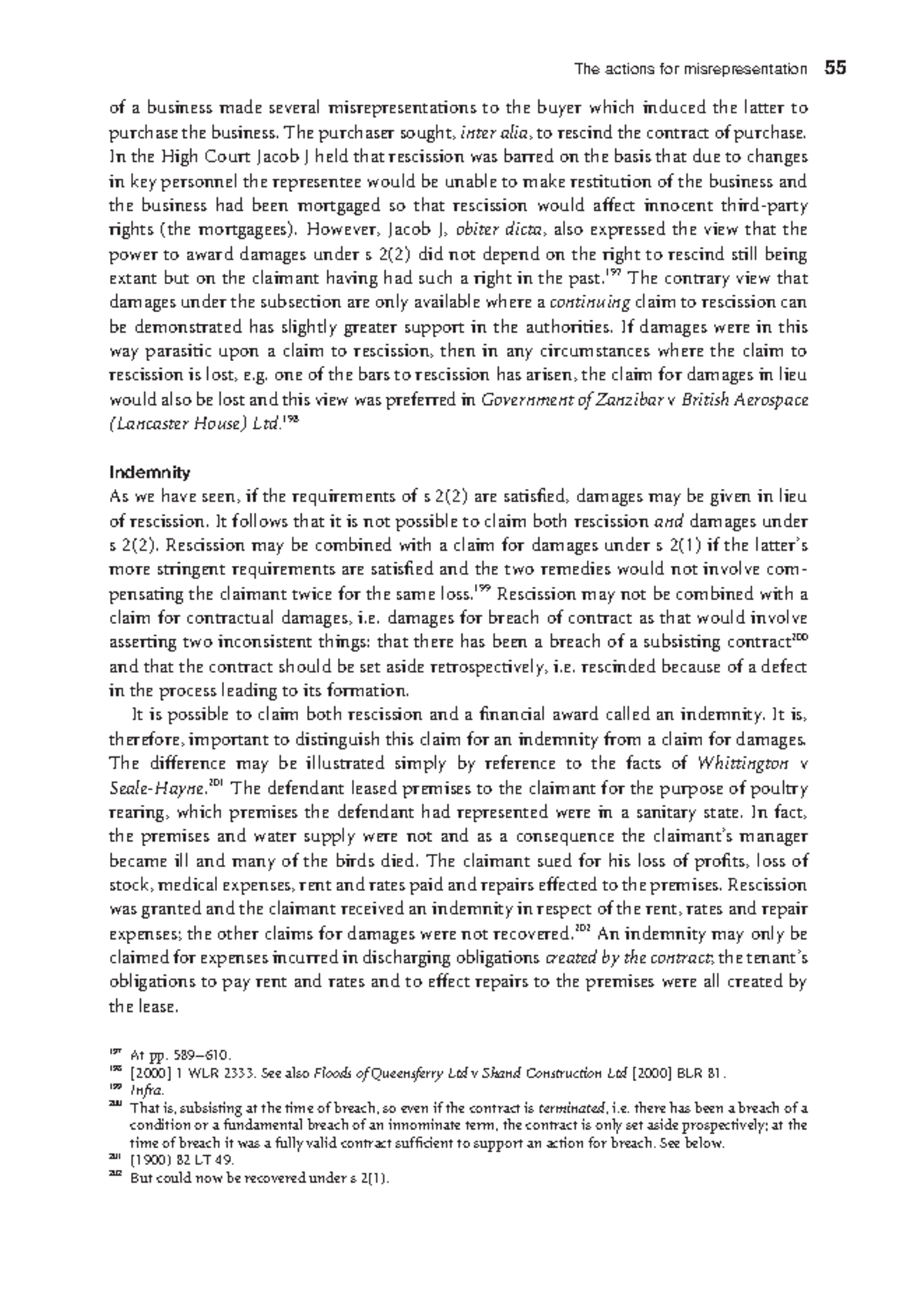 Zlib - n/a - The actions for misrepresentation 55 of a business made ...