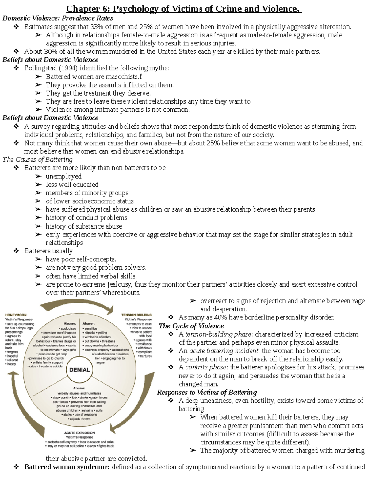 Forensic Psych Final Exam Study Guide.docx - Chapter 6: Psychology Of ...