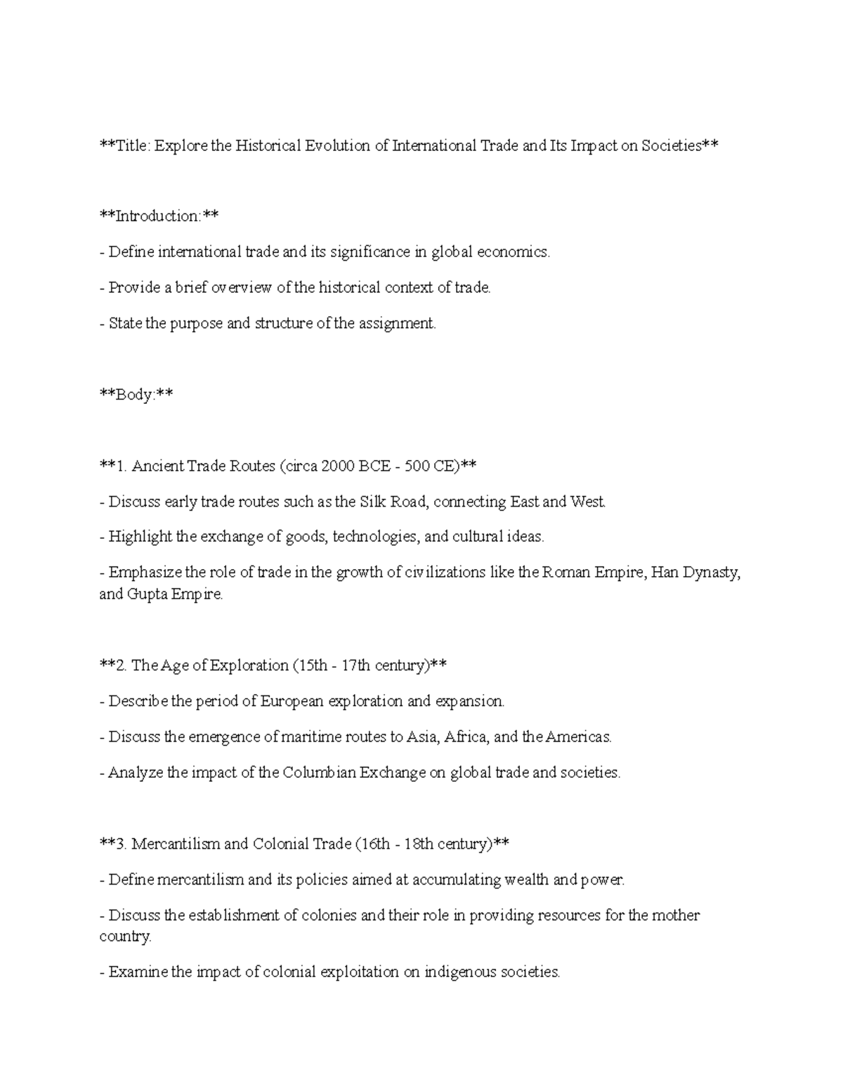 Eco draftternational trade evolution - Title: Explore the Historical ...