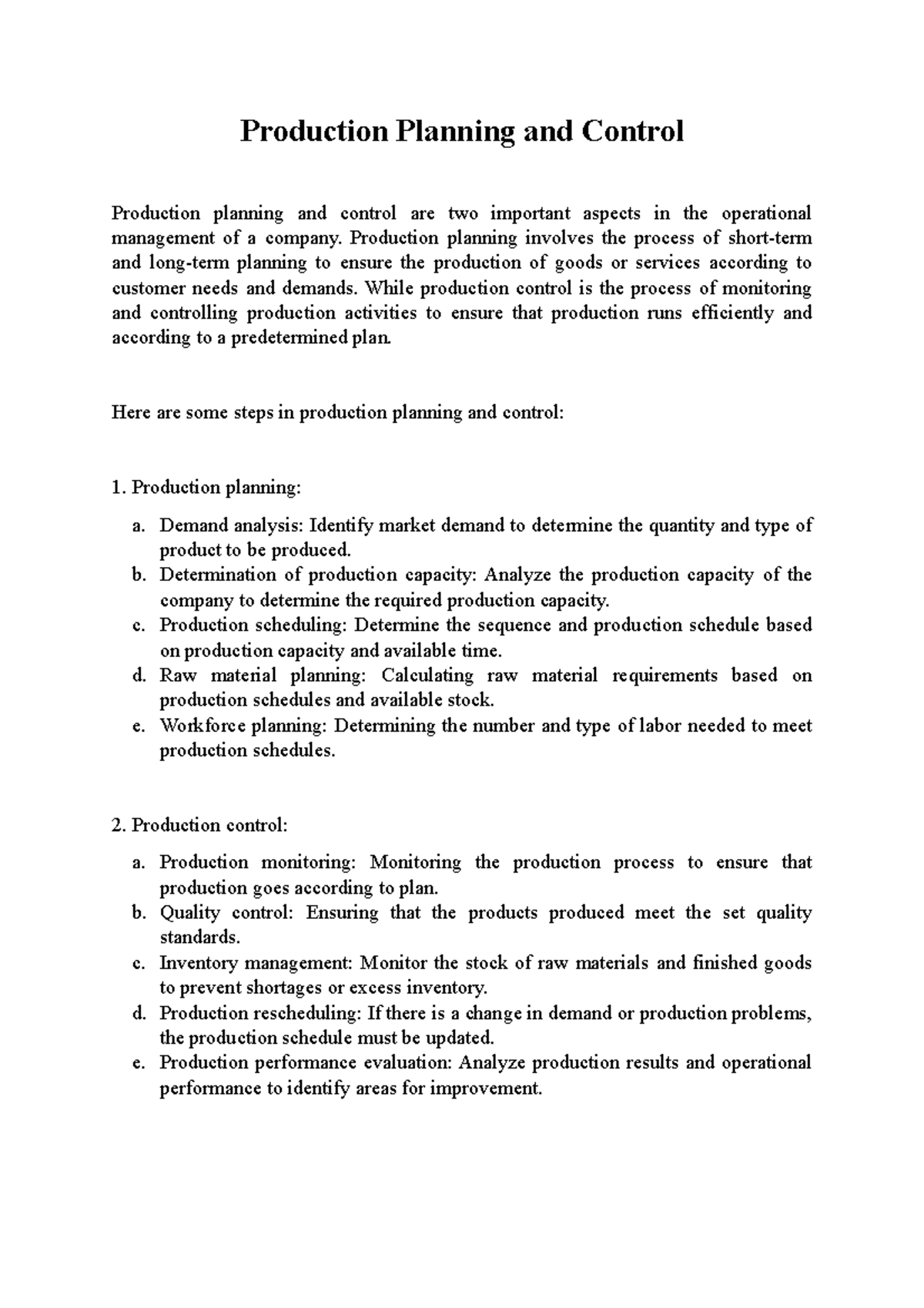 types-of-scheduling-in-production-planning-and-control