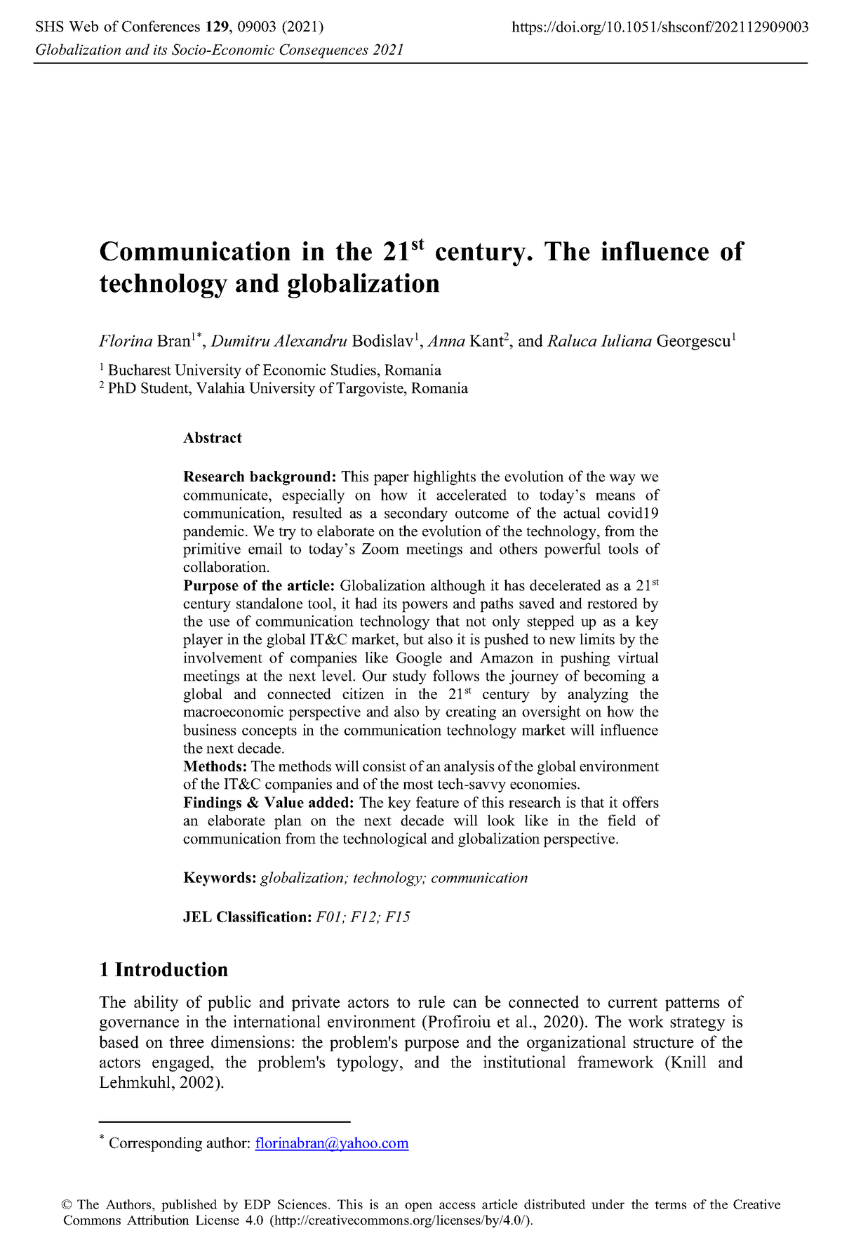 reflective essay about communication in the 21st century